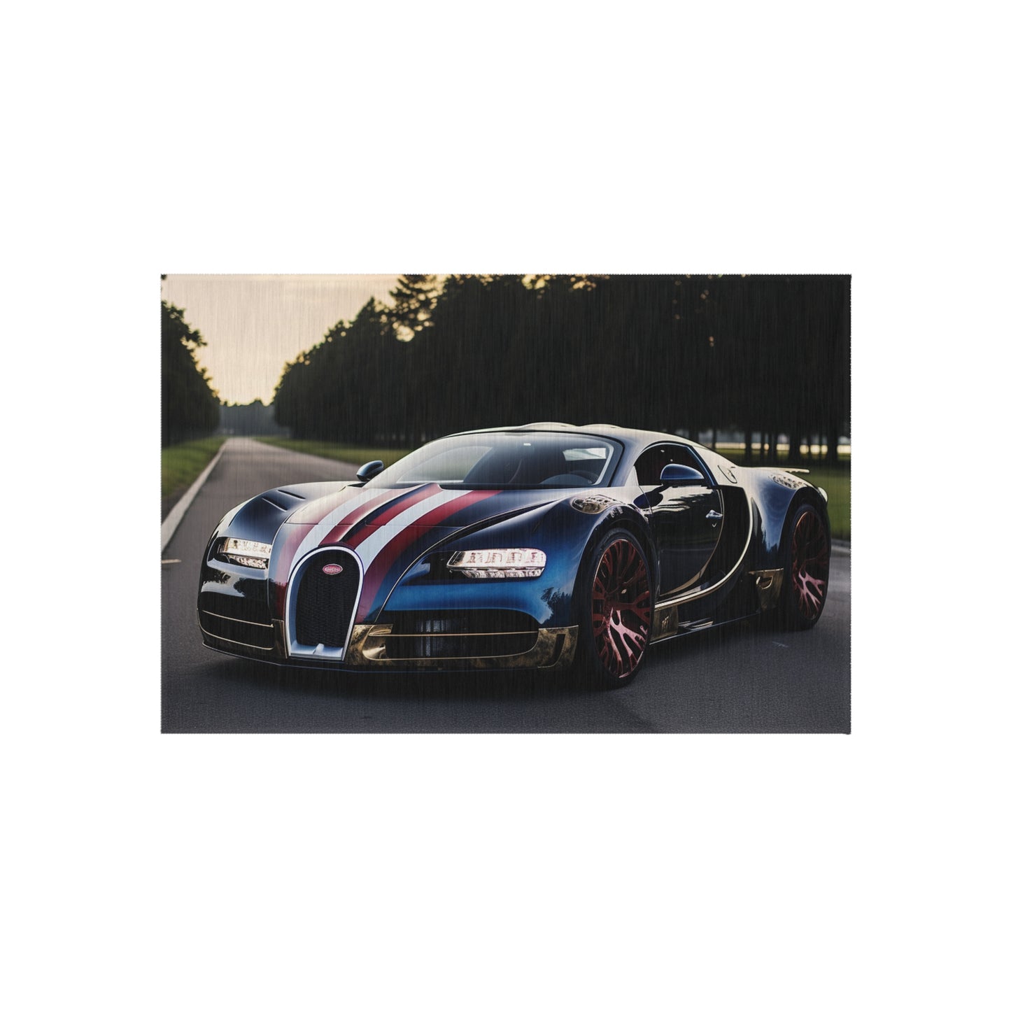 Outdoor Rug  Bugatti Flag American 1