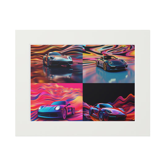 Fine Art Prints (Passepartout Paper Frame) Porsche Water Fusion 5