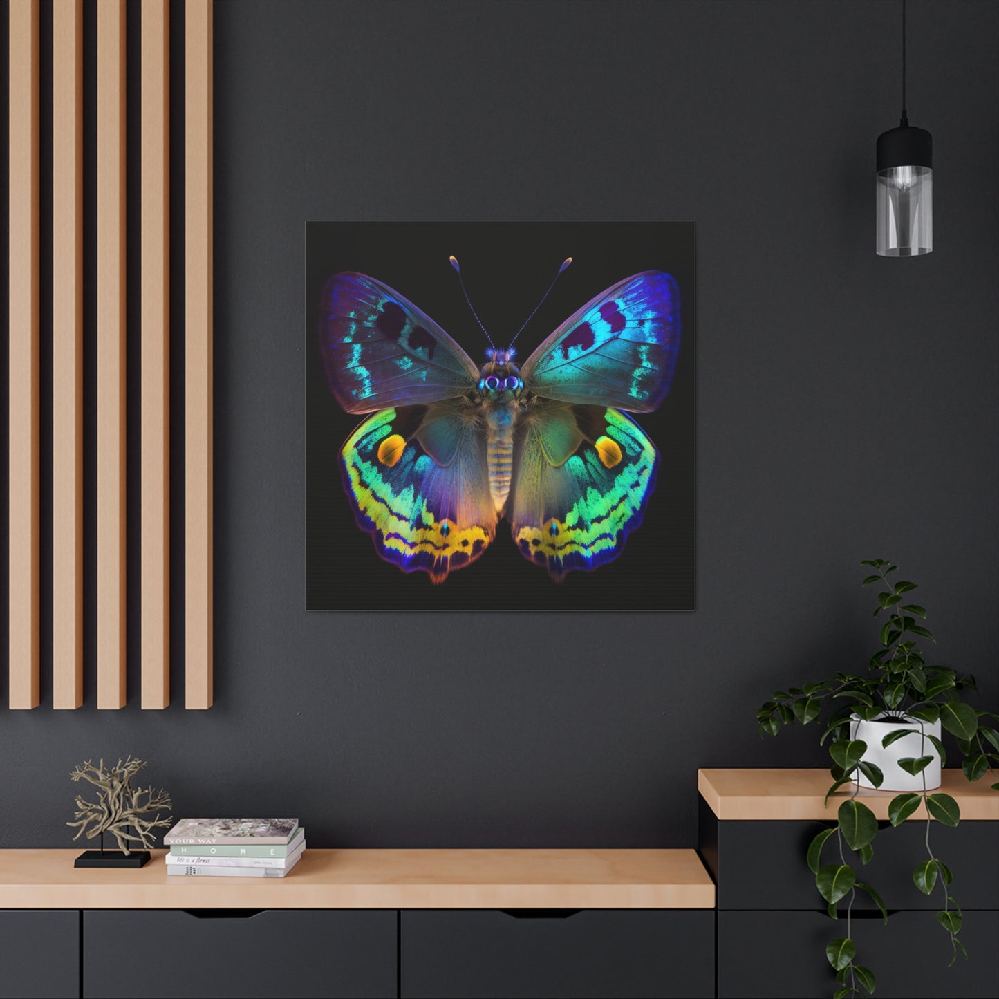 Canvas Gallery Wraps Neon Hue Butterfly 4