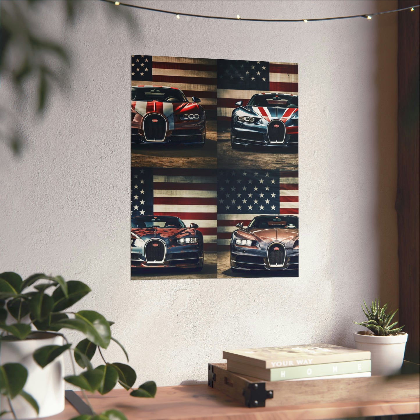 Premium Matte Vertical Posters Bugatti Flag 5