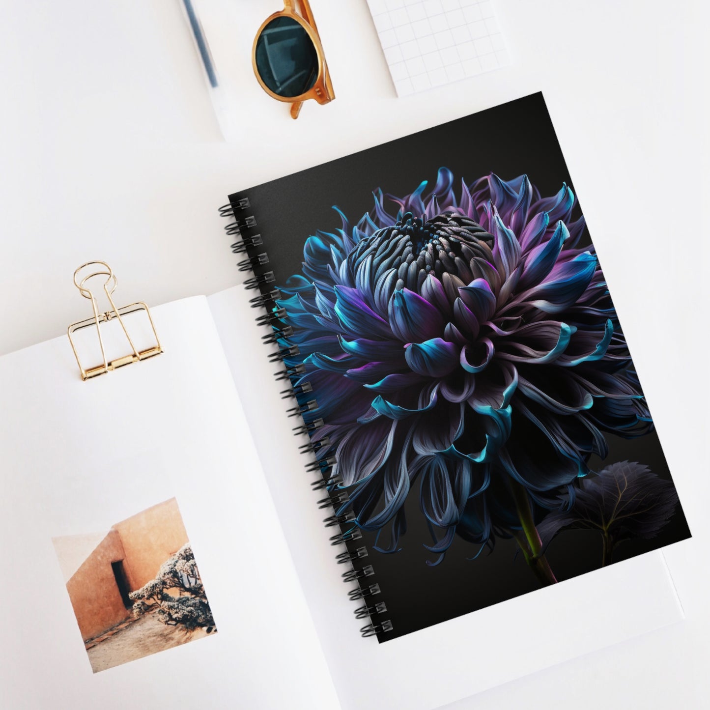 Spiral Notebook - Ruled Line Dahlia Purple 3