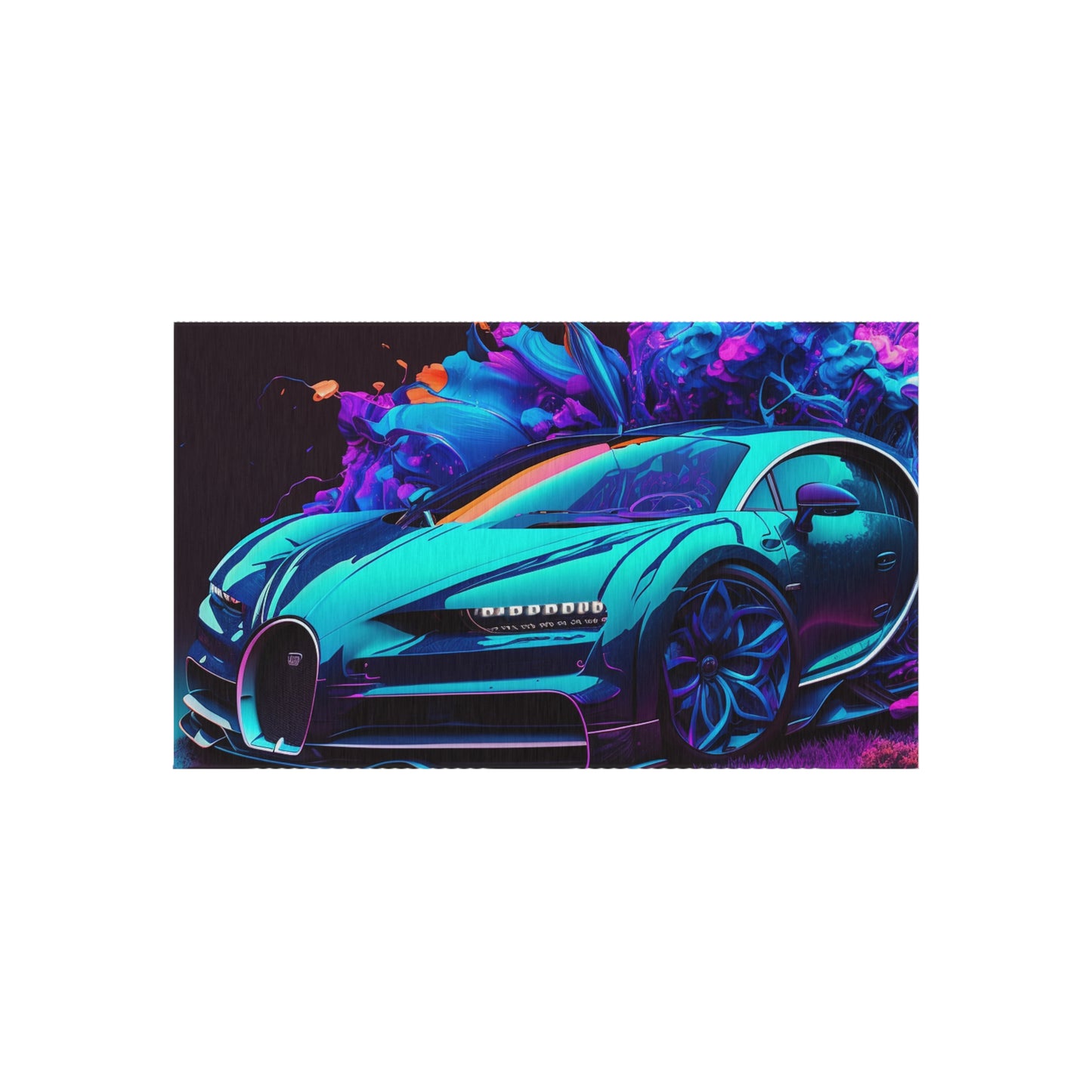 Outdoor Rug  Bugatti Neon Chiron 3