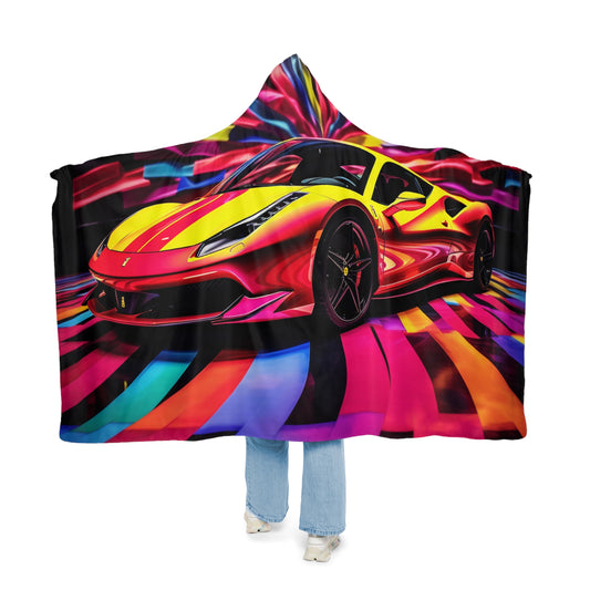 Snuggle Hooded Blanket Macro Flag Ferrari 3