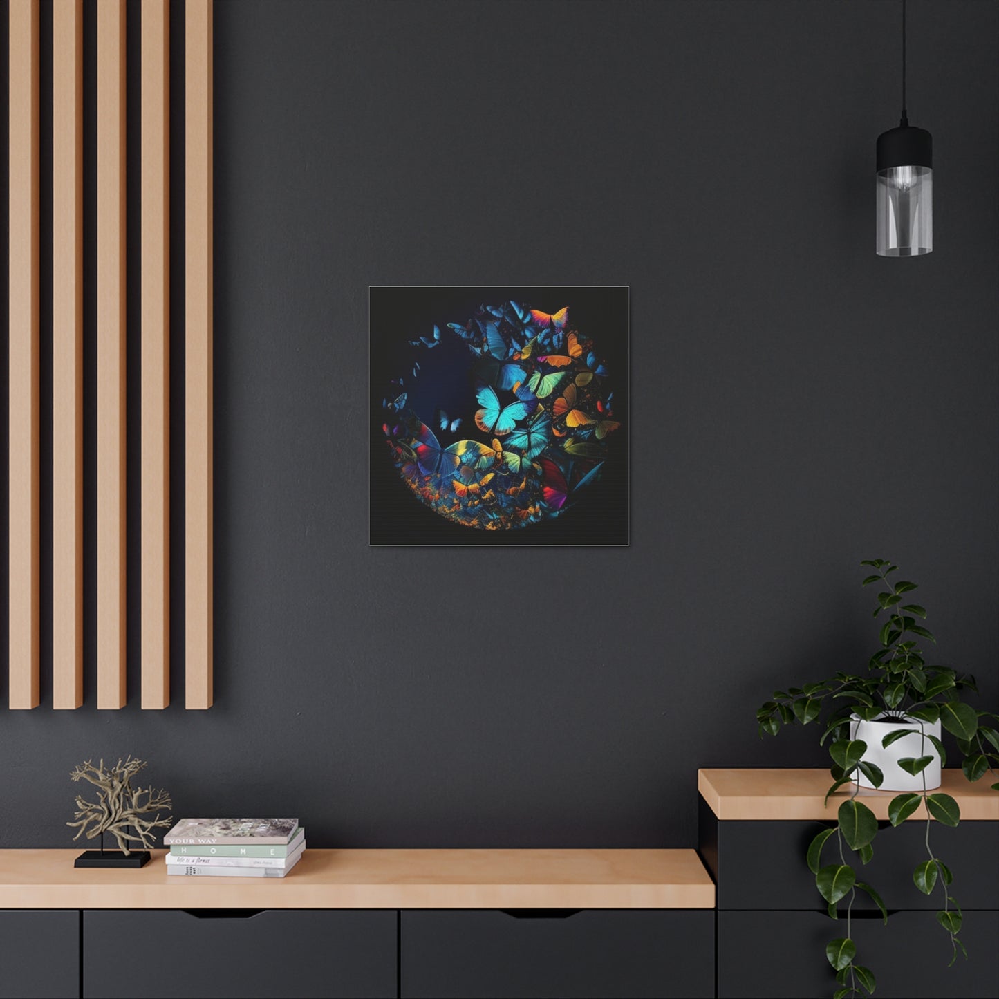 Canvas Gallery Wraps Moon Butterfly 1