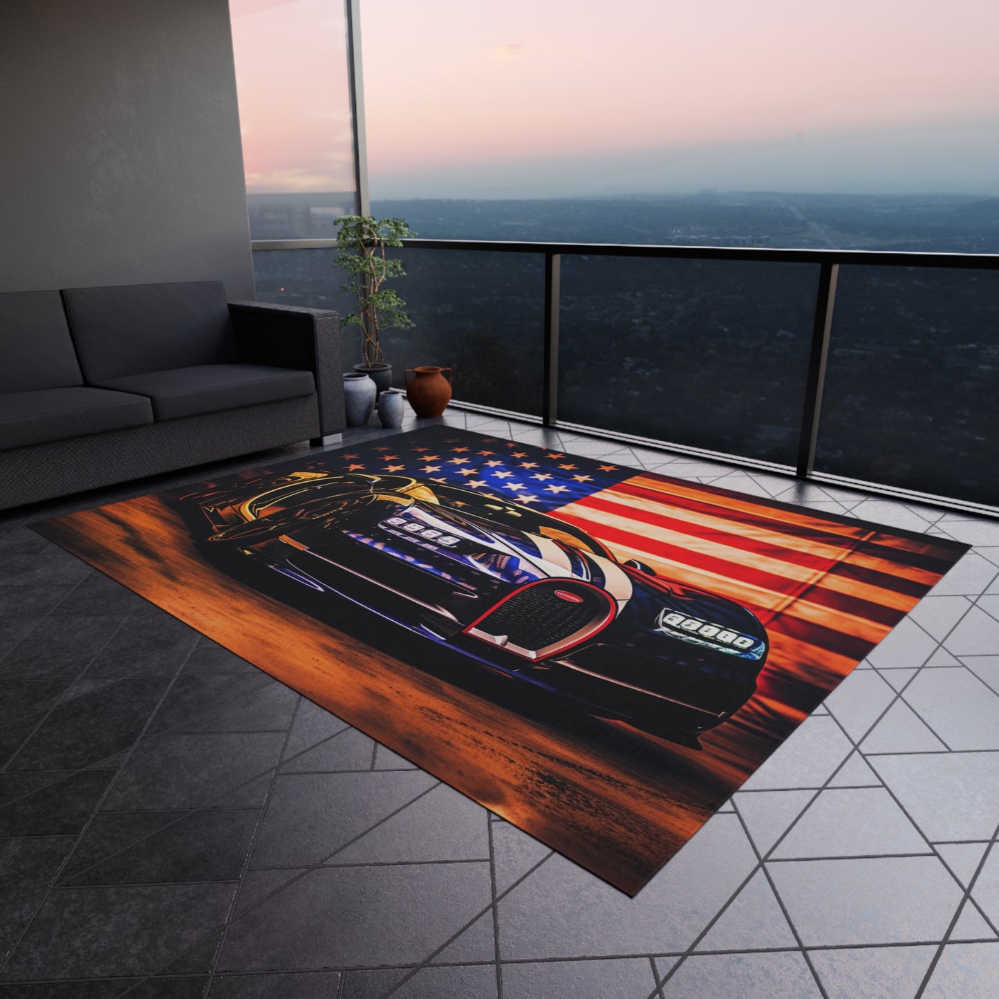 Outdoor Rug  Macro Bugatti American Flag 4