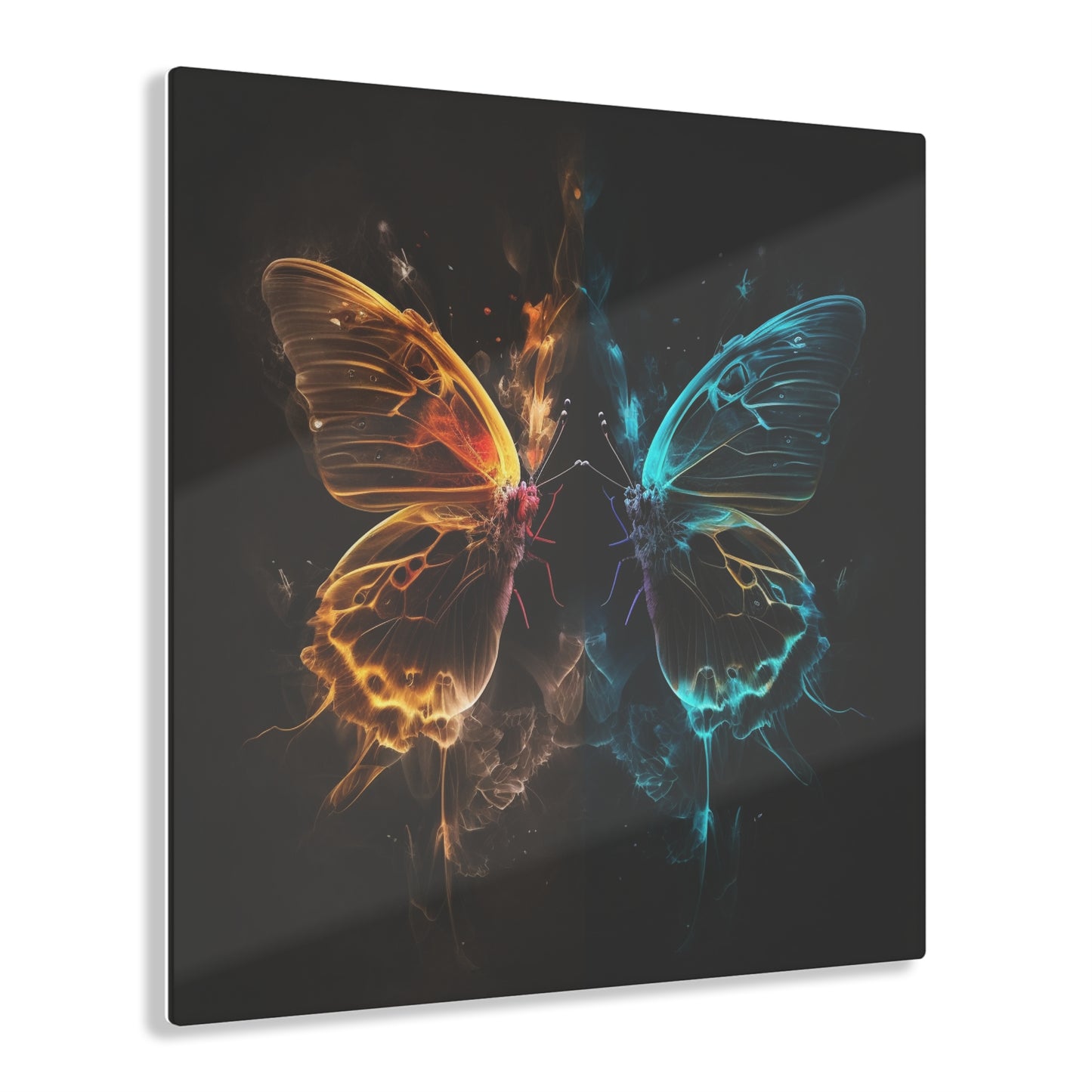 Acrylic Prints Kiss Neon Butterfly 7