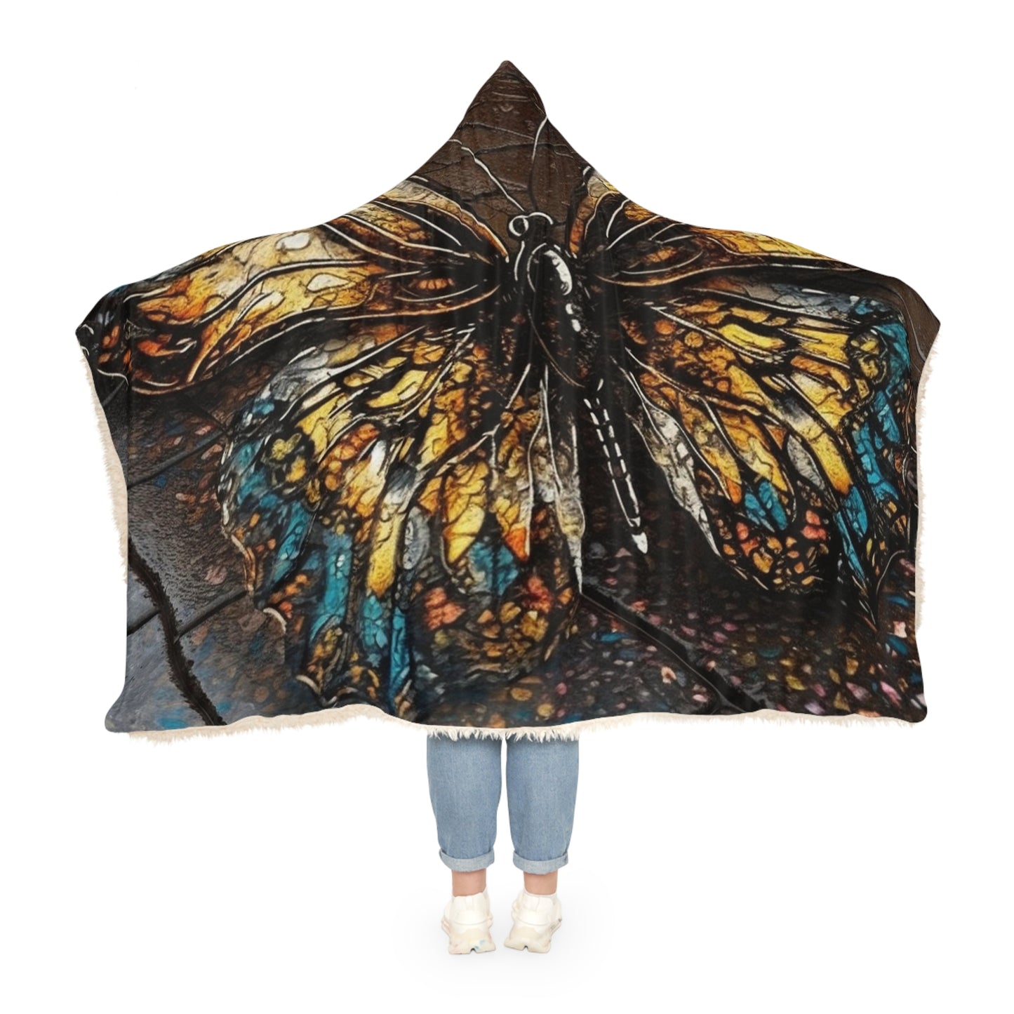 Snuggle Hooded Blanket Water Butterfly Street 1