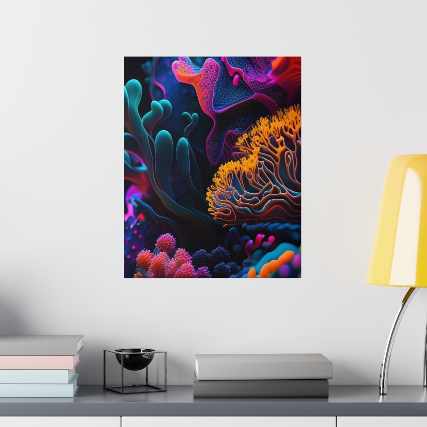 Premium Matte Vertical Posters Macro Coral Reef 2