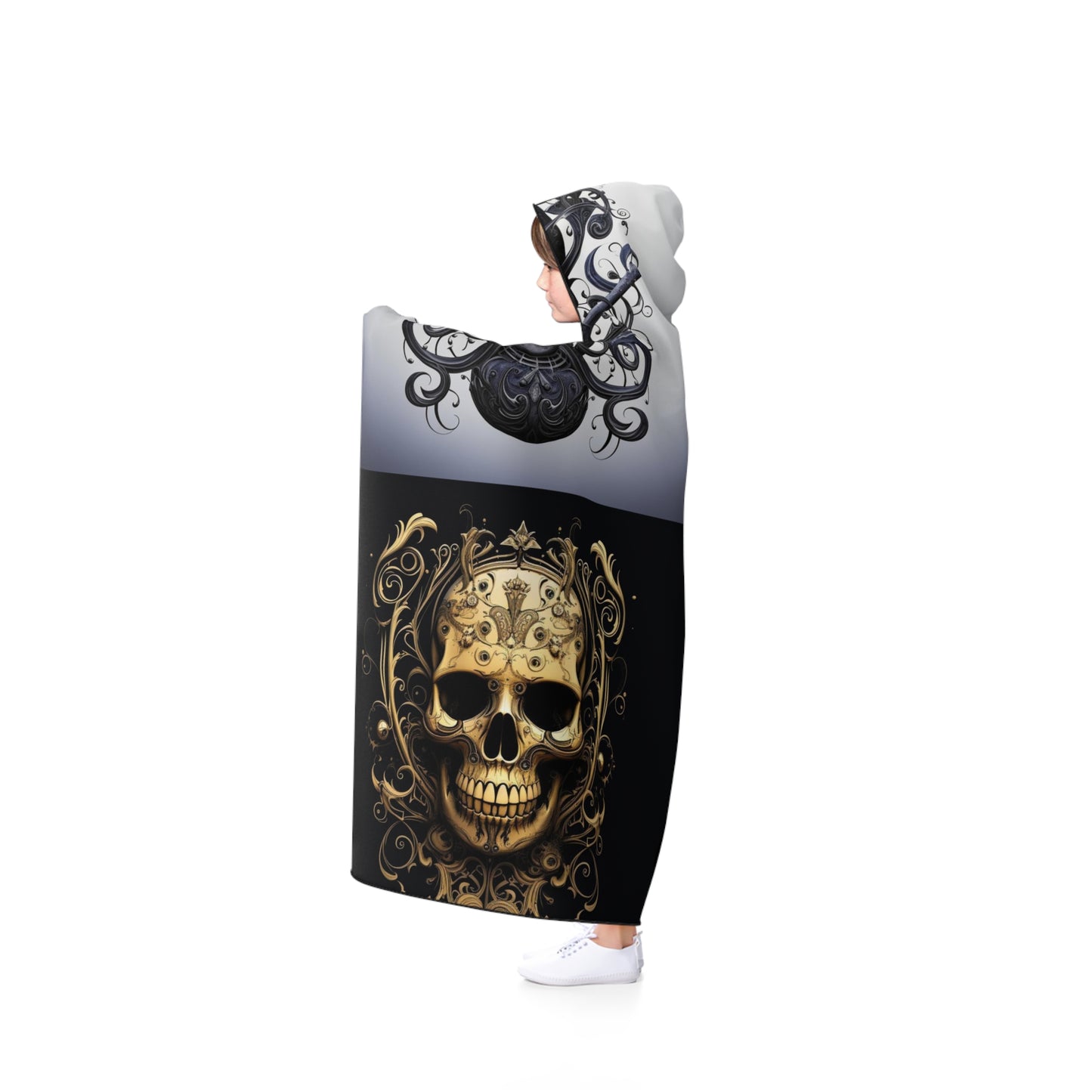 Hooded Blanket Skull Treble Clef 5