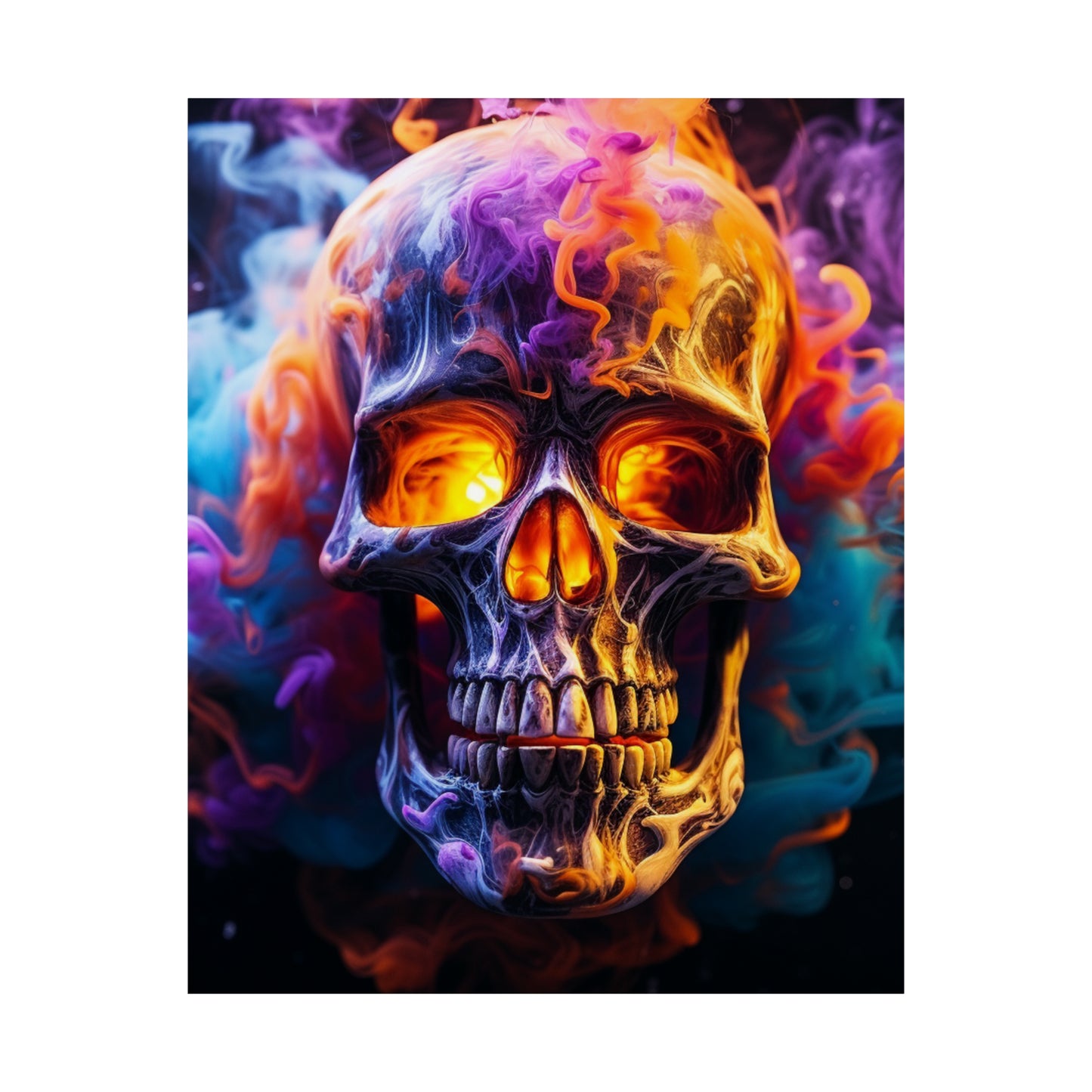 Premium Matte Vertical Posters Macro Skull 2