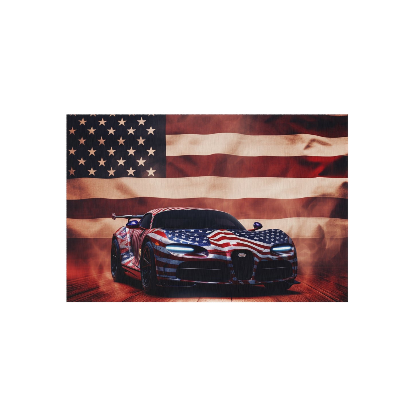 Outdoor Rug  Abstract American Flag Background Bugatti 2