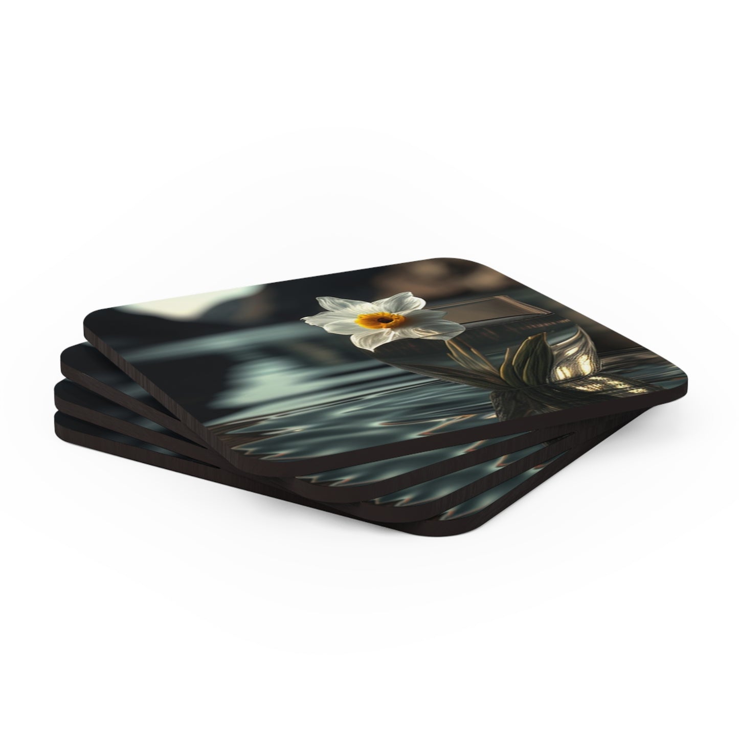 Corkwood Coaster Set Daffodil 2