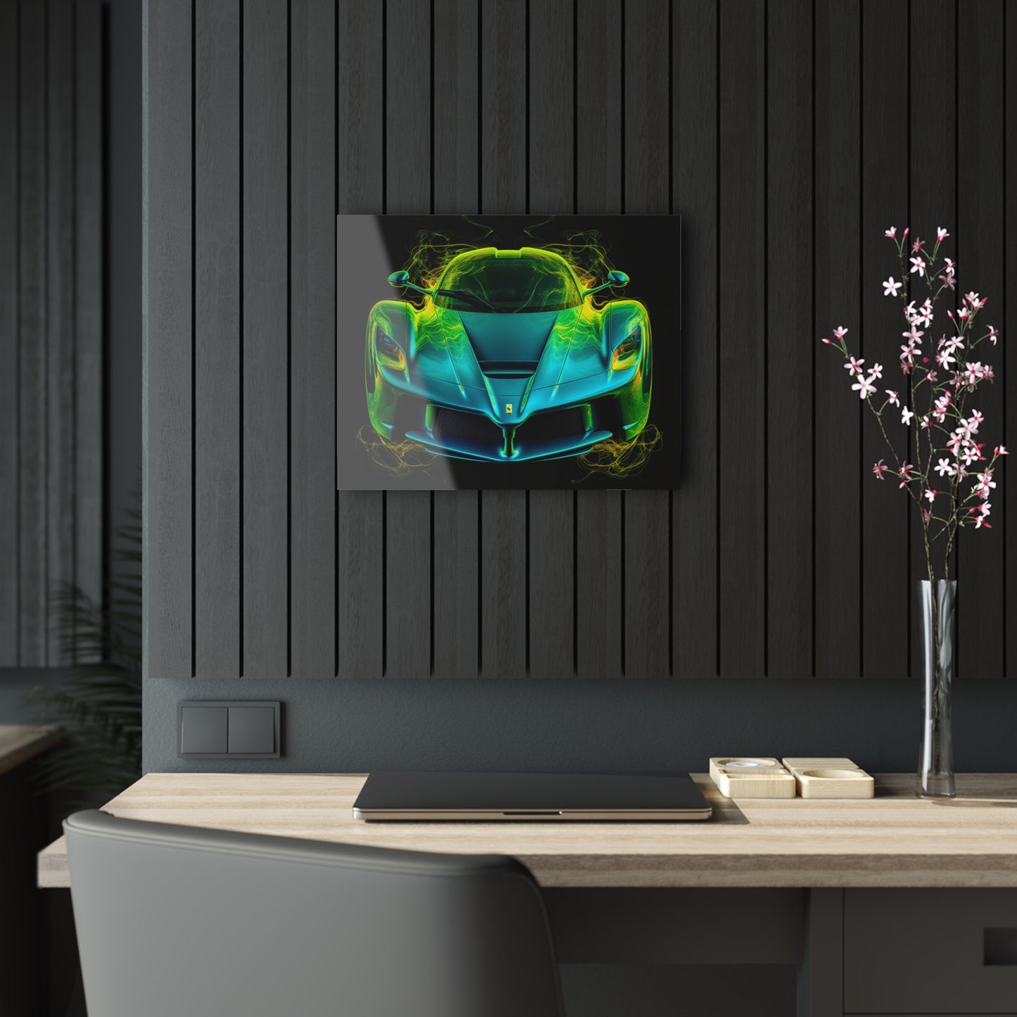 Acrylic Prints Ferrari Neon 2