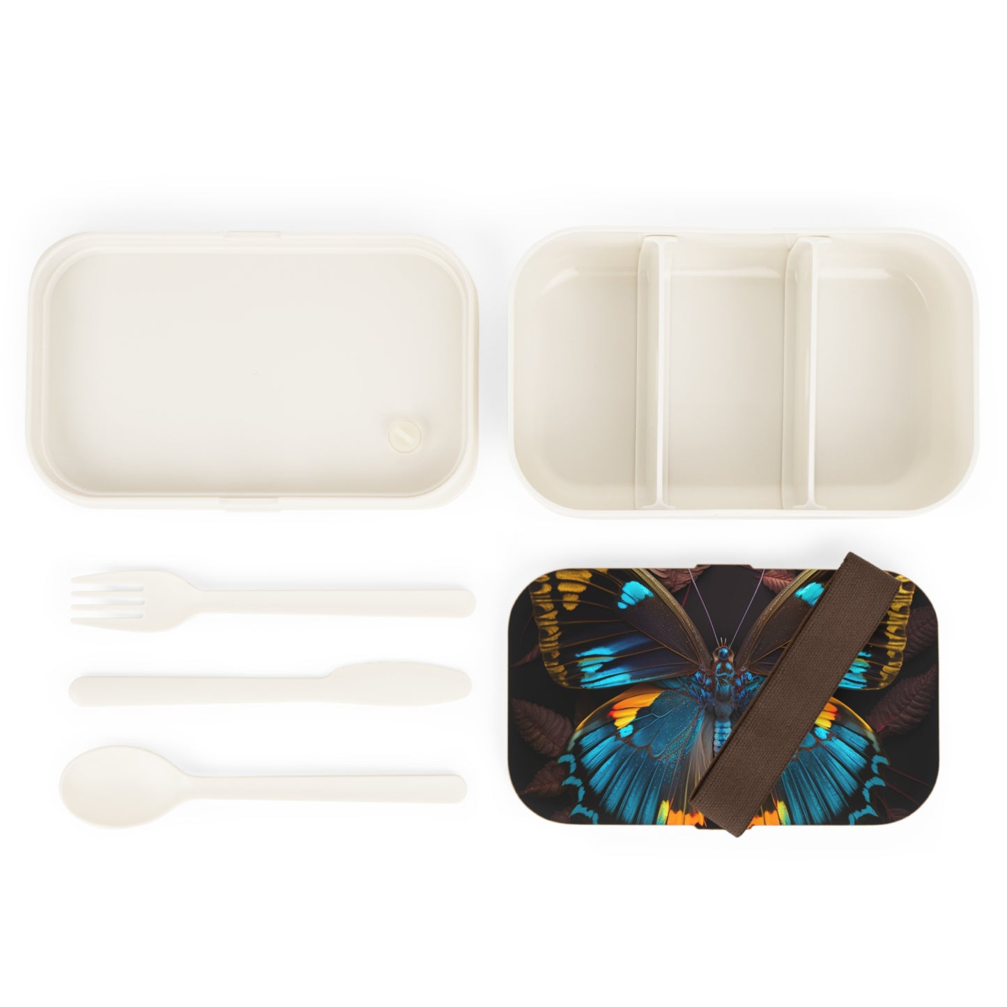 Bento Lunch Box Neon Butterfly Flair 1