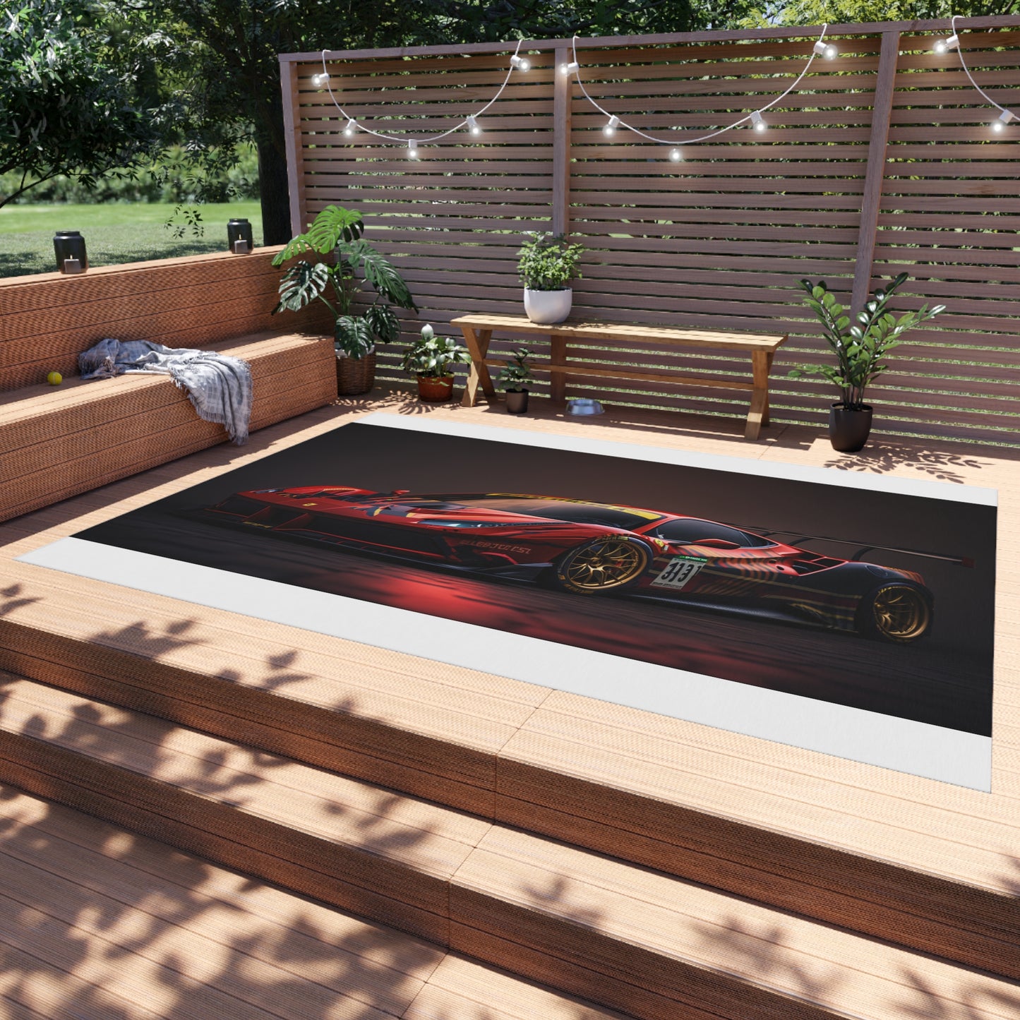 Outdoor Rug  Ferrari Red 1