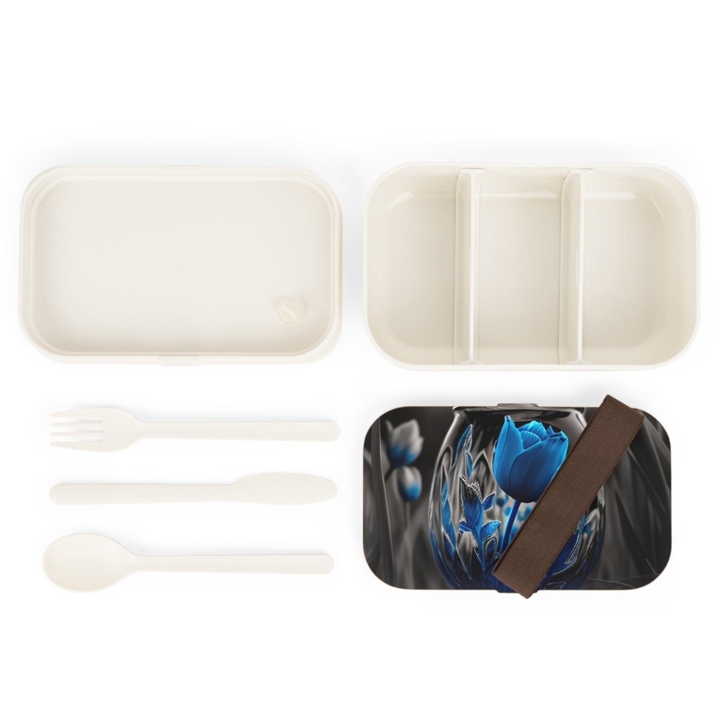 Bento Lunch Box Tulip Blue 2