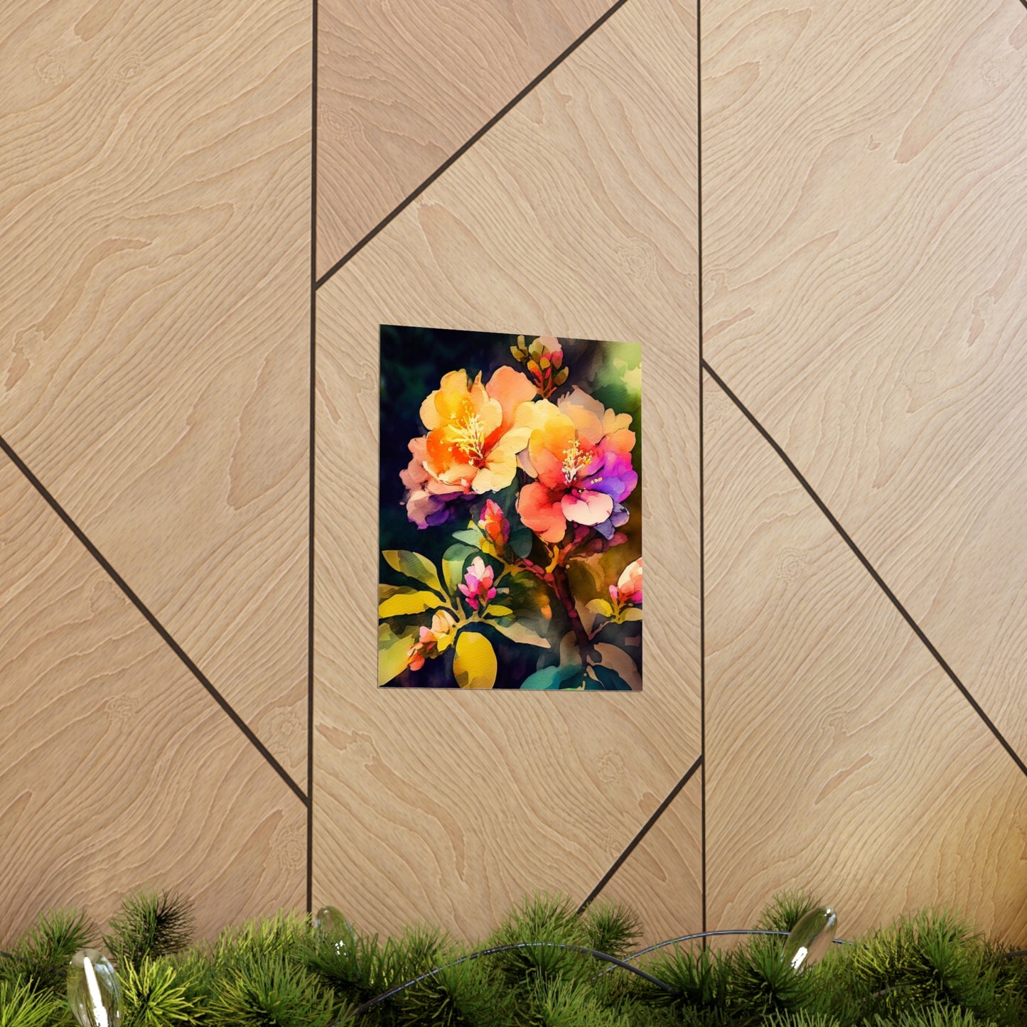 Premium Matte Vertical Posters Bright Spring Flowers 2