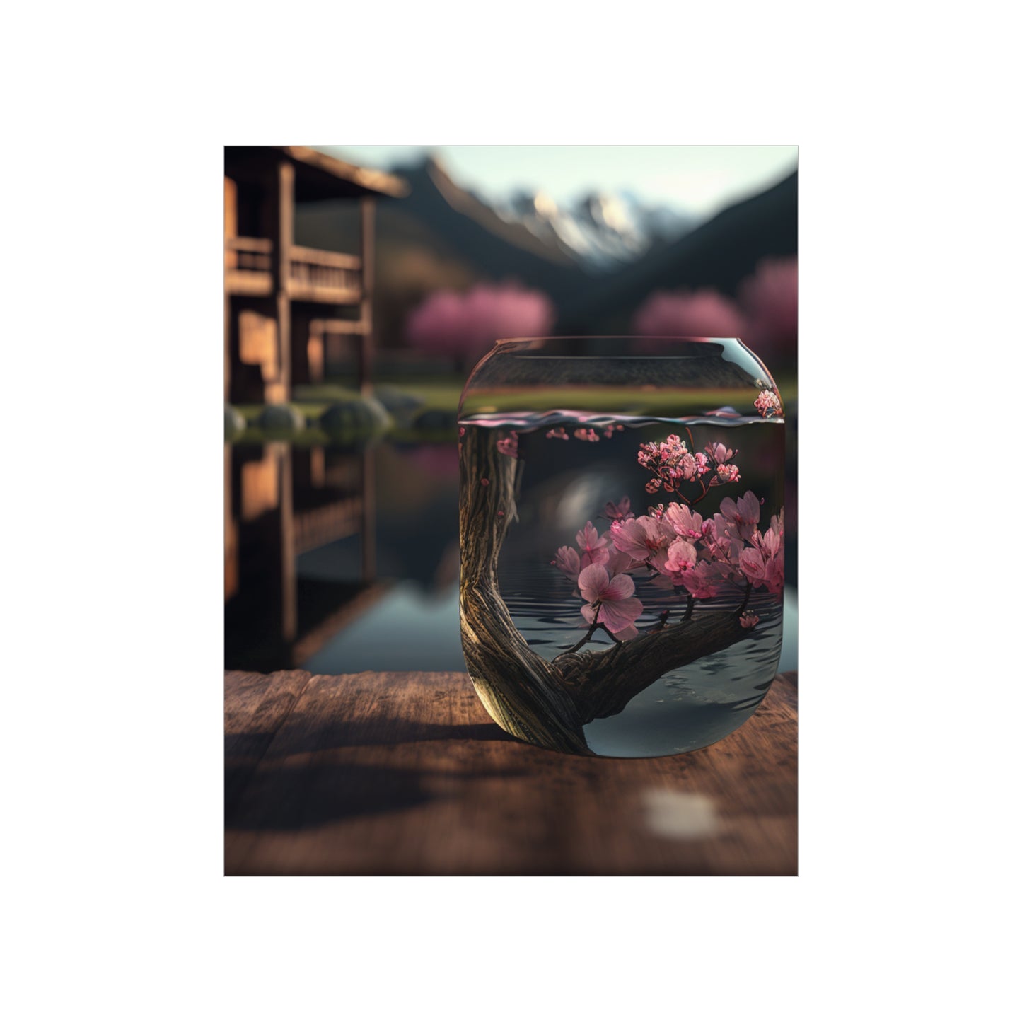 Premium Matte Vertical Posters Cherry Blossom 3