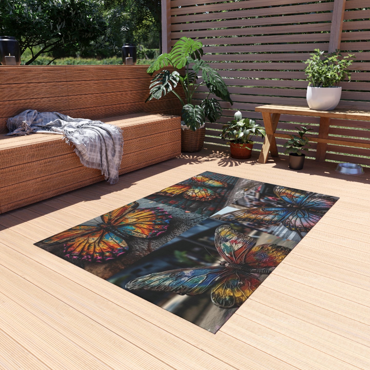 Outdoor Rug  Liquid Street Butterfly 5