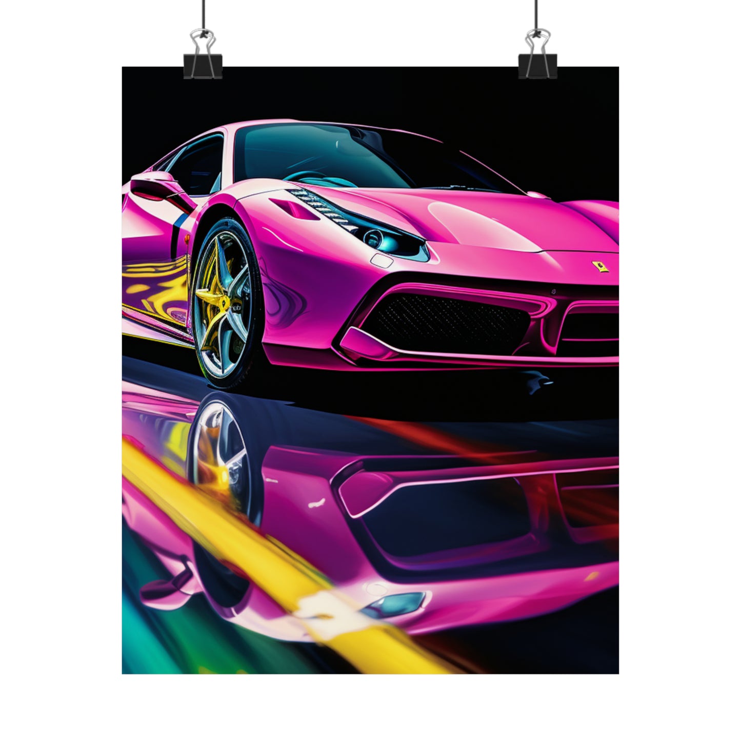 Premium Matte Vertical Posters Ferrari Flair Macro 4