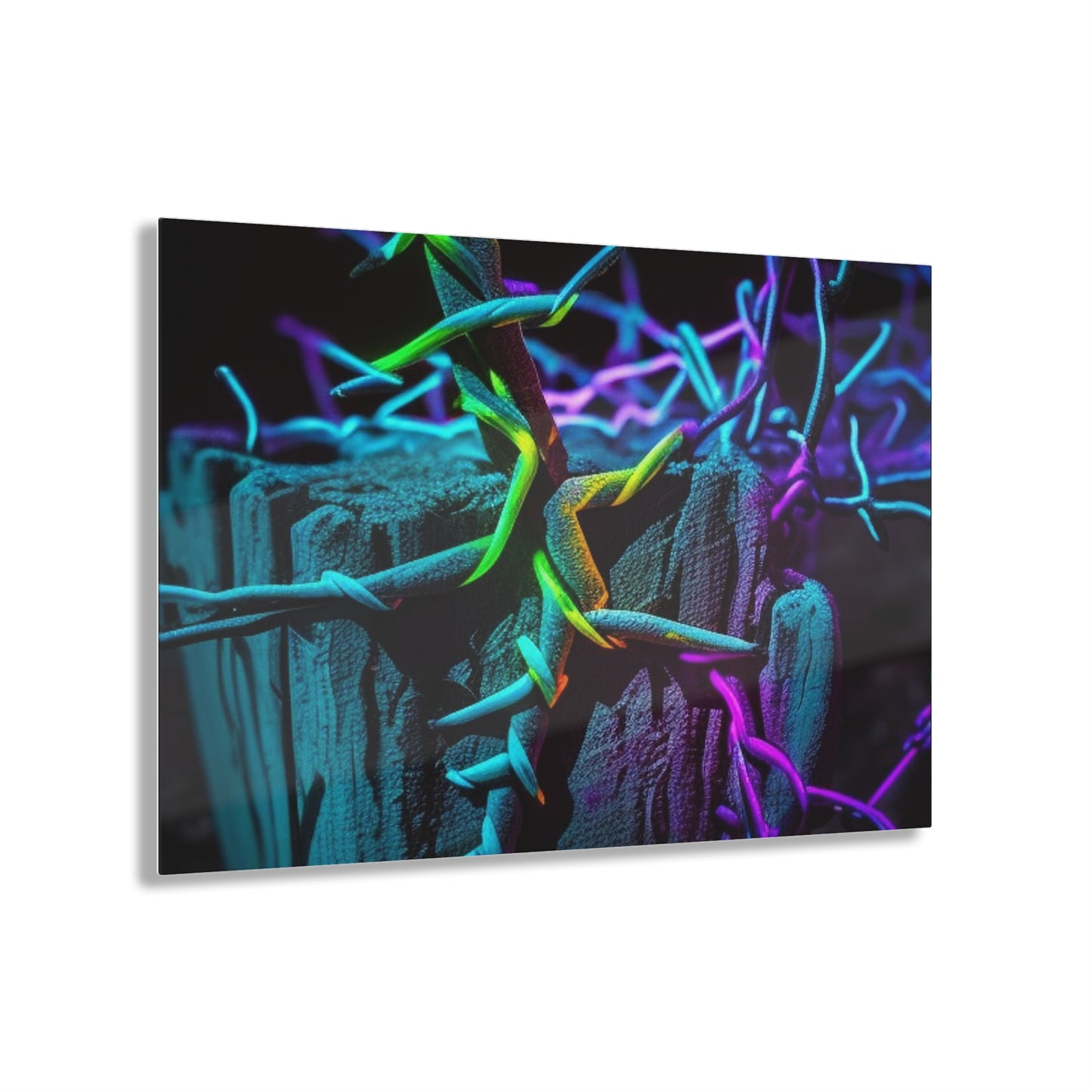 Acrylic Prints Macro Neon Barbs 3