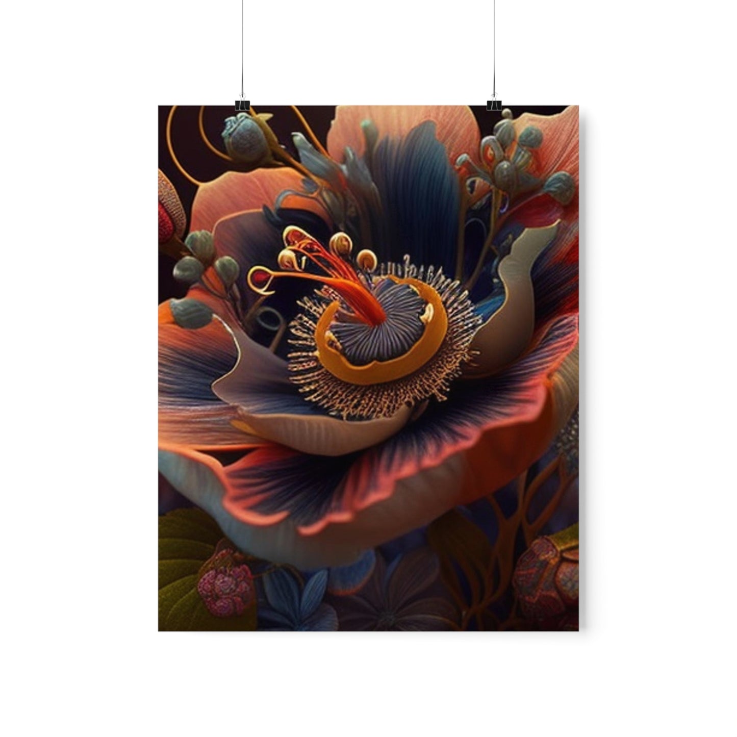 Premium Matte Vertical Posters Flower Arangment 3