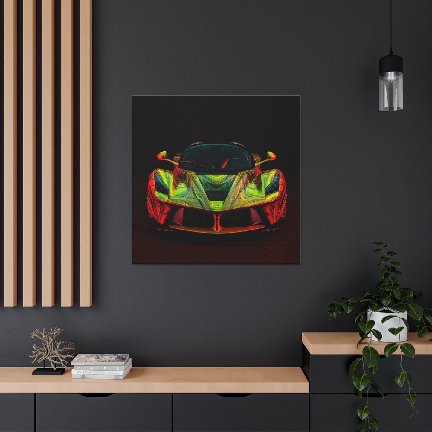 Canvas Gallery Wraps Ferrari Neon 1