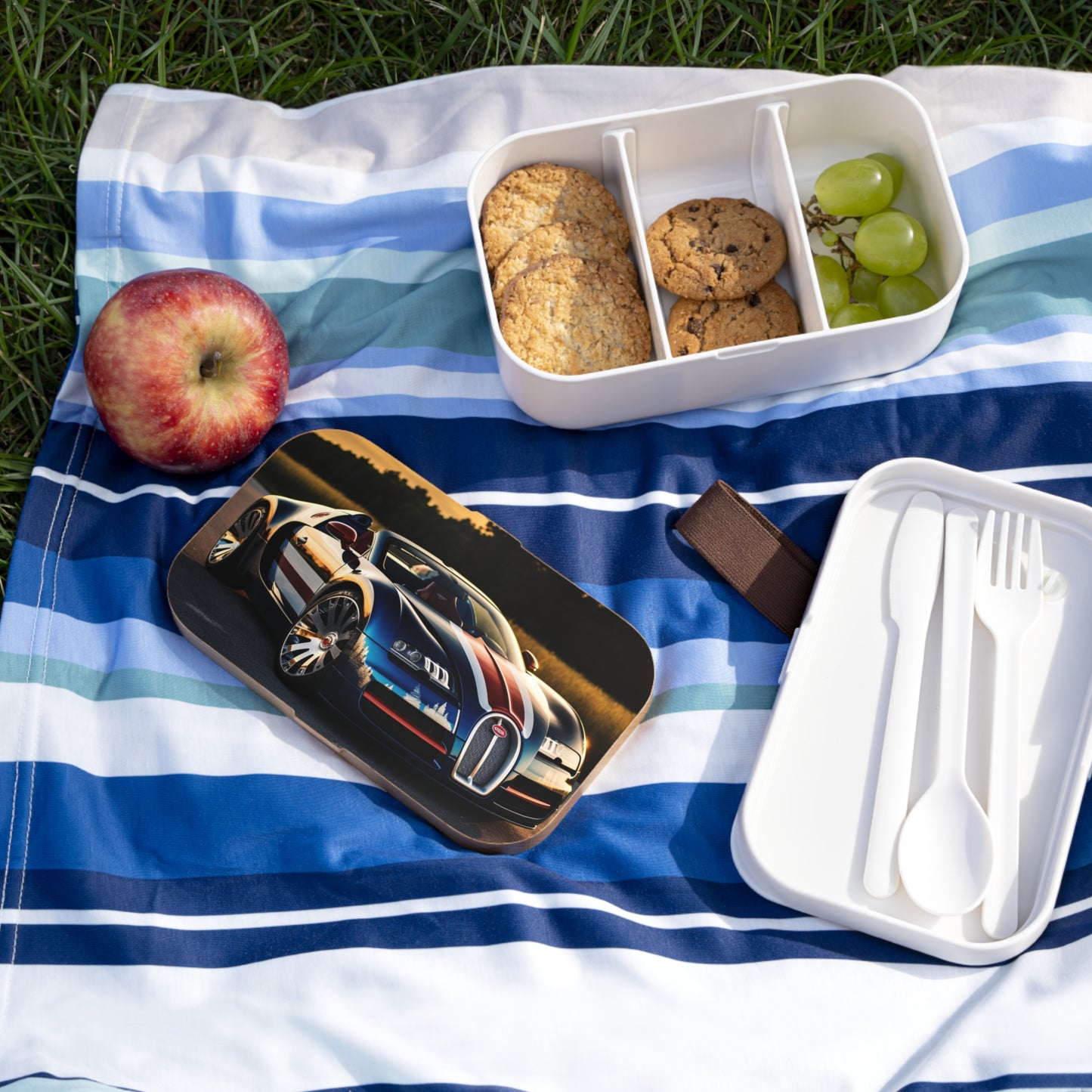 Bento Lunch Box Bugatti Flag American 3