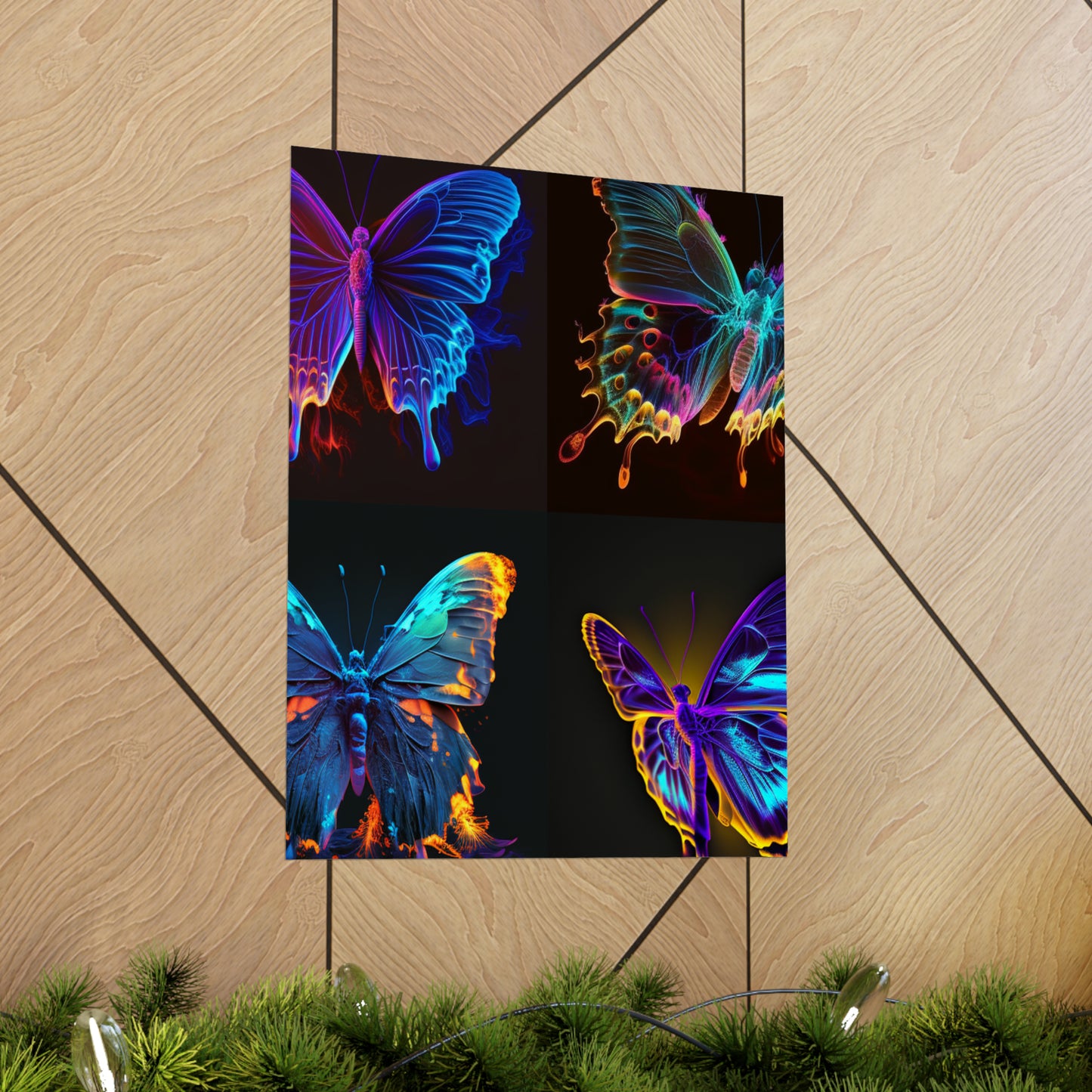 Premium Matte Vertical Posters Thermal Butterfly 5