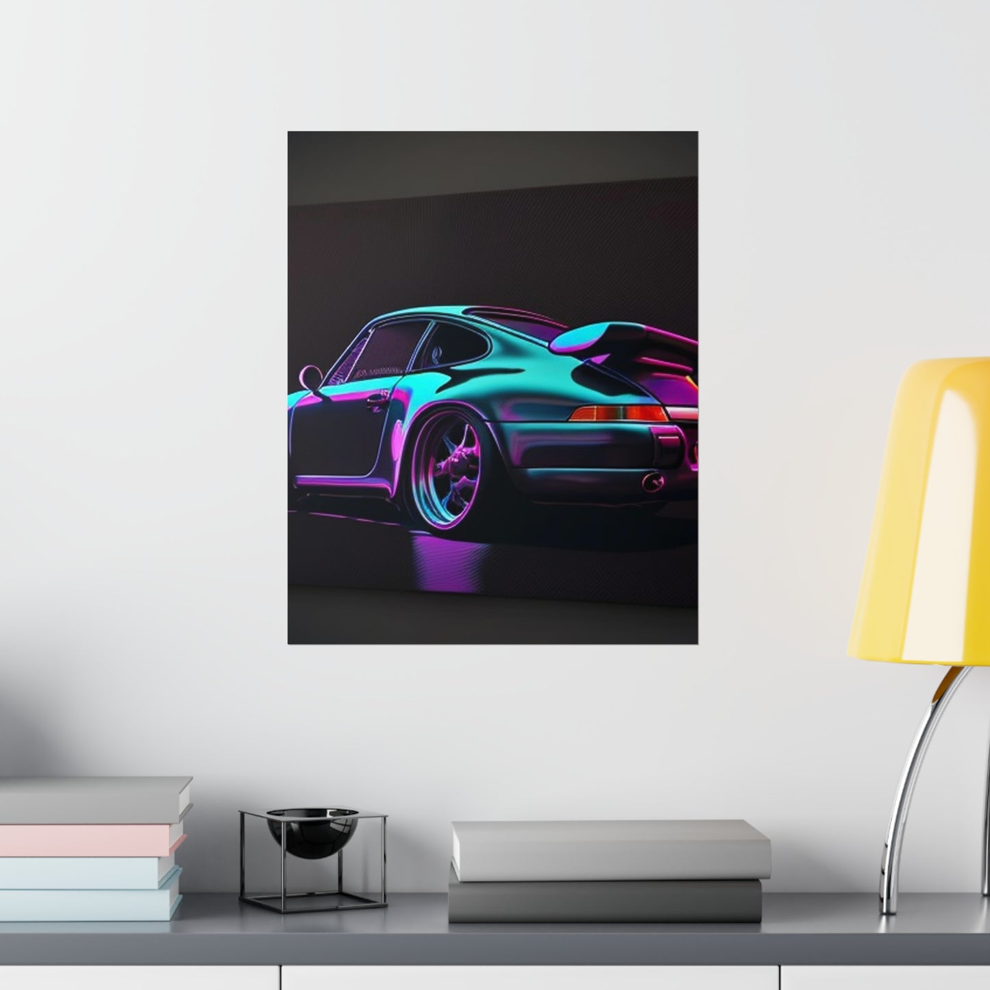 Premium Matte Vertical Posters Porsche Purple 2