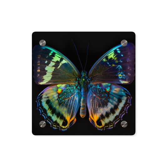 Acrylic Wall Art Panels Neon Butterfly Flair 4