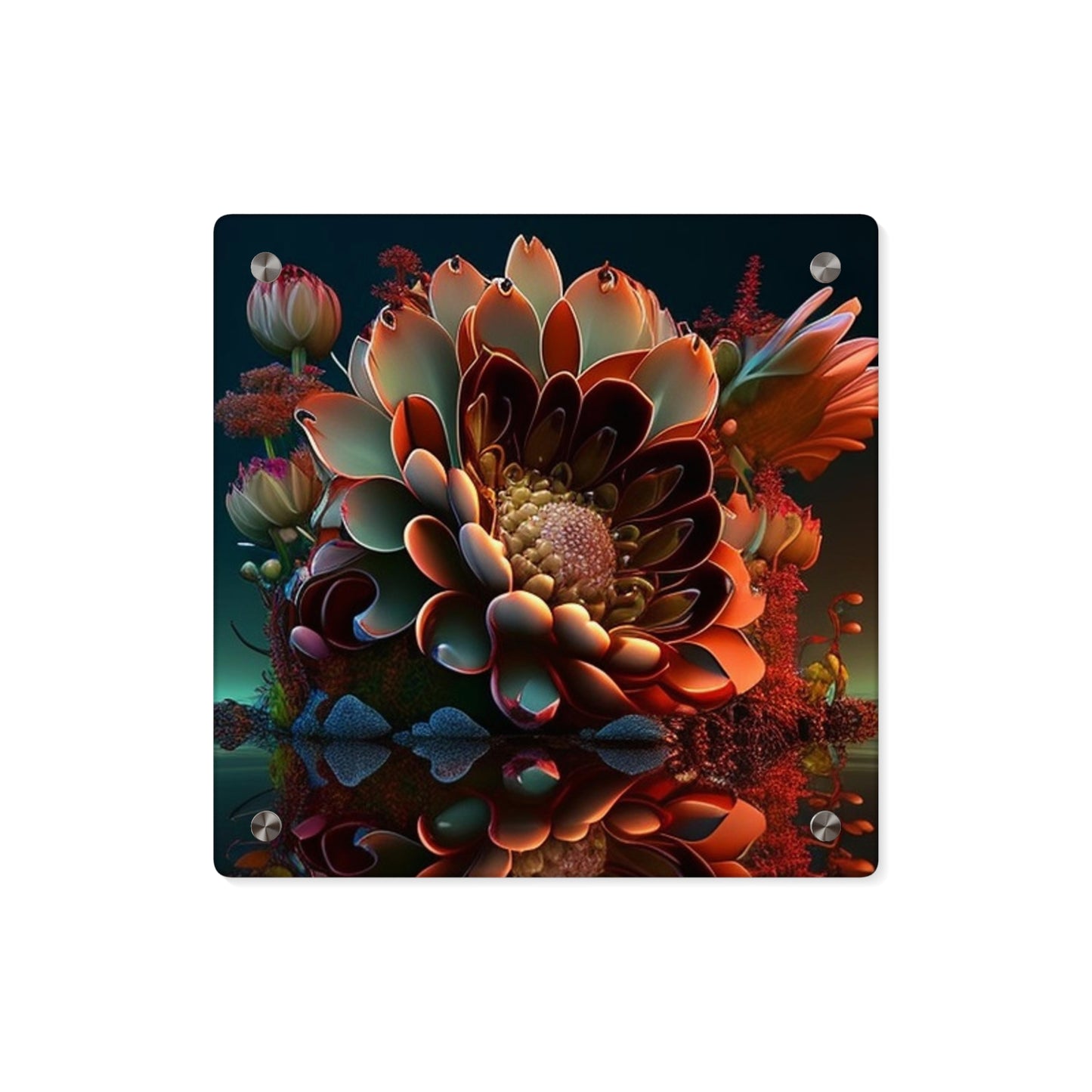 Acrylic Wall Art Panels Flower Arangment 4