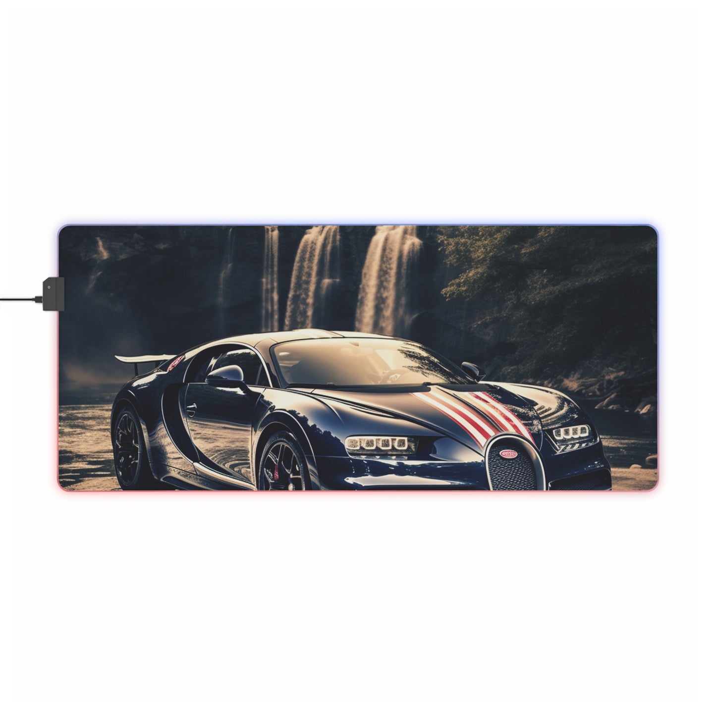 LED Gaming Mouse Pad Bugatti Waterfall 2