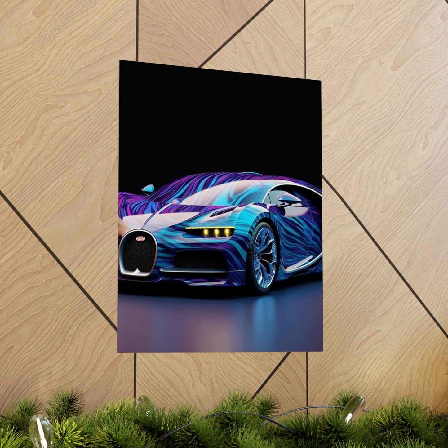 Premium Matte Vertical Posters Bugatti Abstract Flair 3