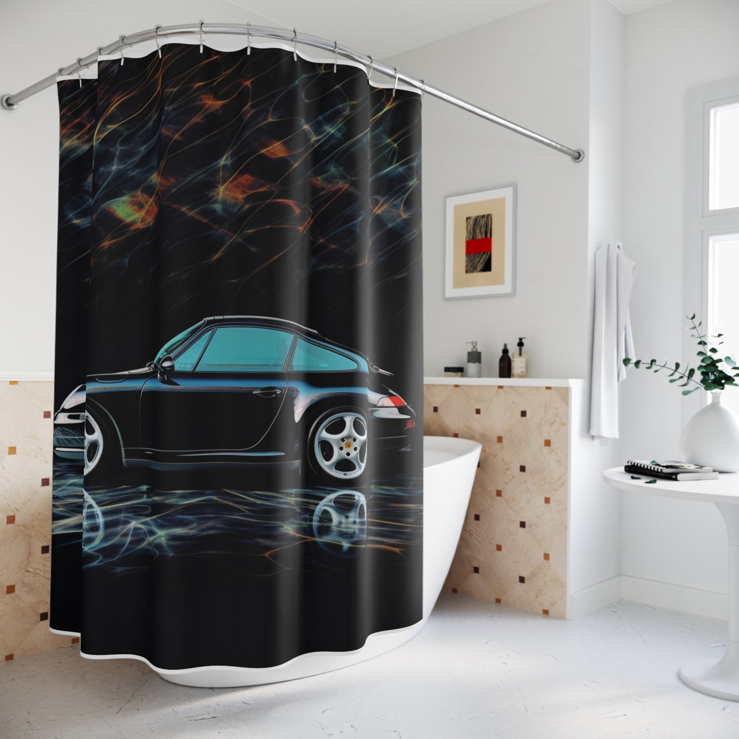 Polyester Shower Curtain Porsche 933 2