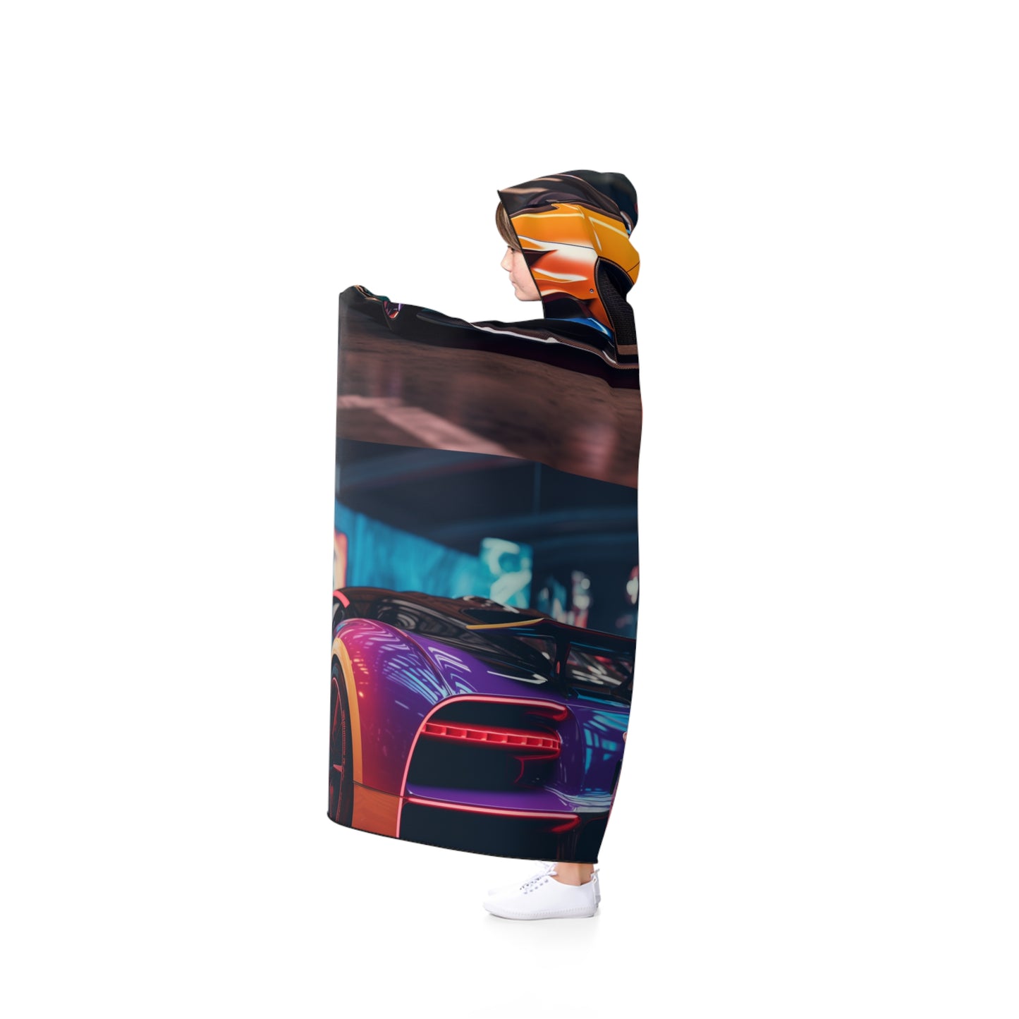 Hooded Blanket Hyper Bugatti Neon Chiron 5