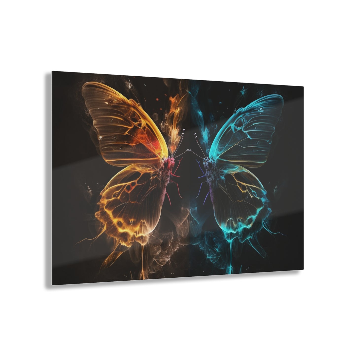 Acrylic Prints Kiss Neon Butterfly 7