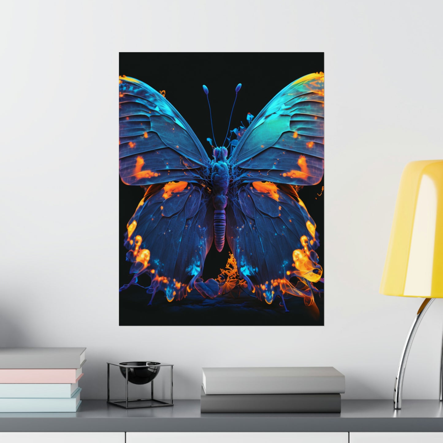 Premium Matte Vertical Posters Thermal Butterfly 3