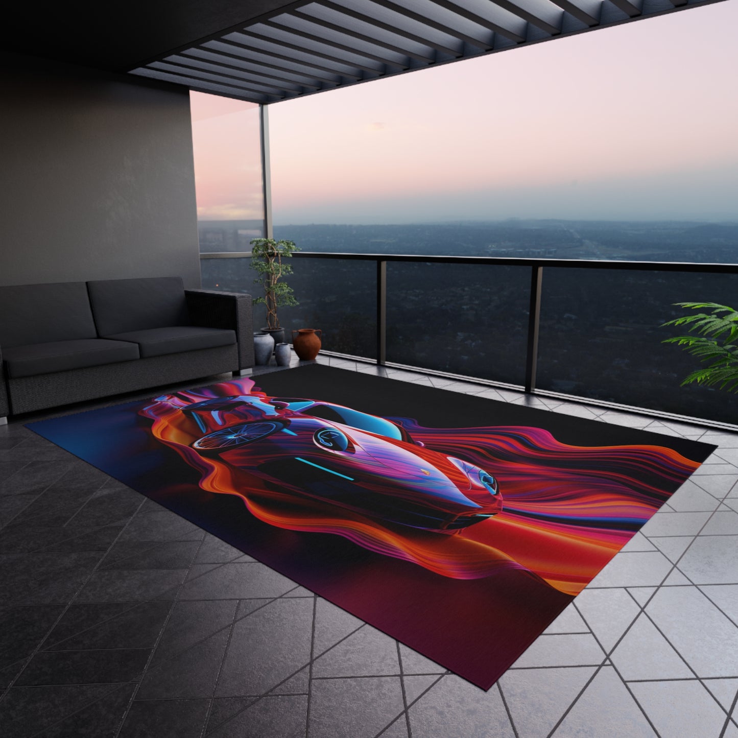 Outdoor Rug  Porsche Water Fusion 4