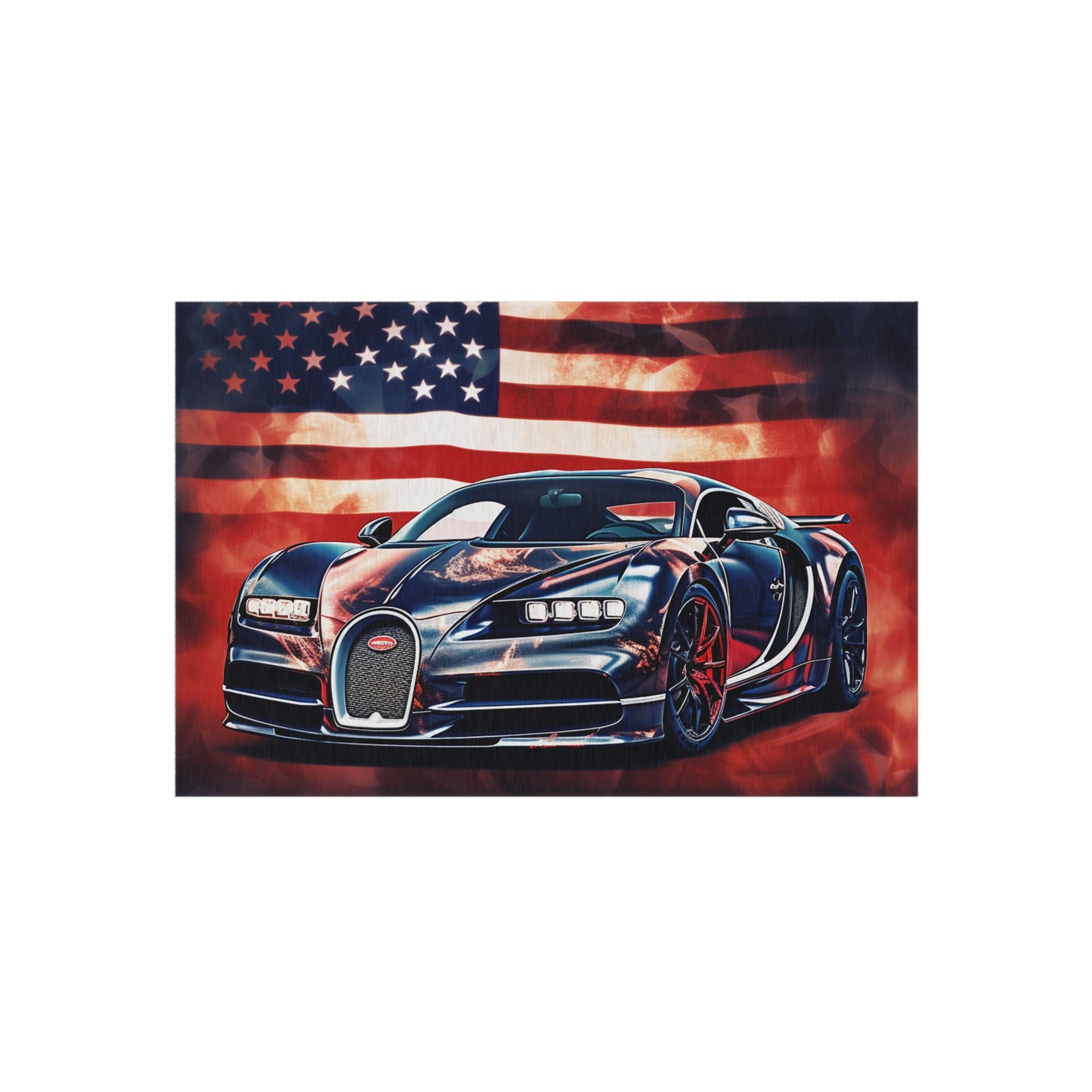 Outdoor Rug  Abstract American Flag Background Bugatti 4