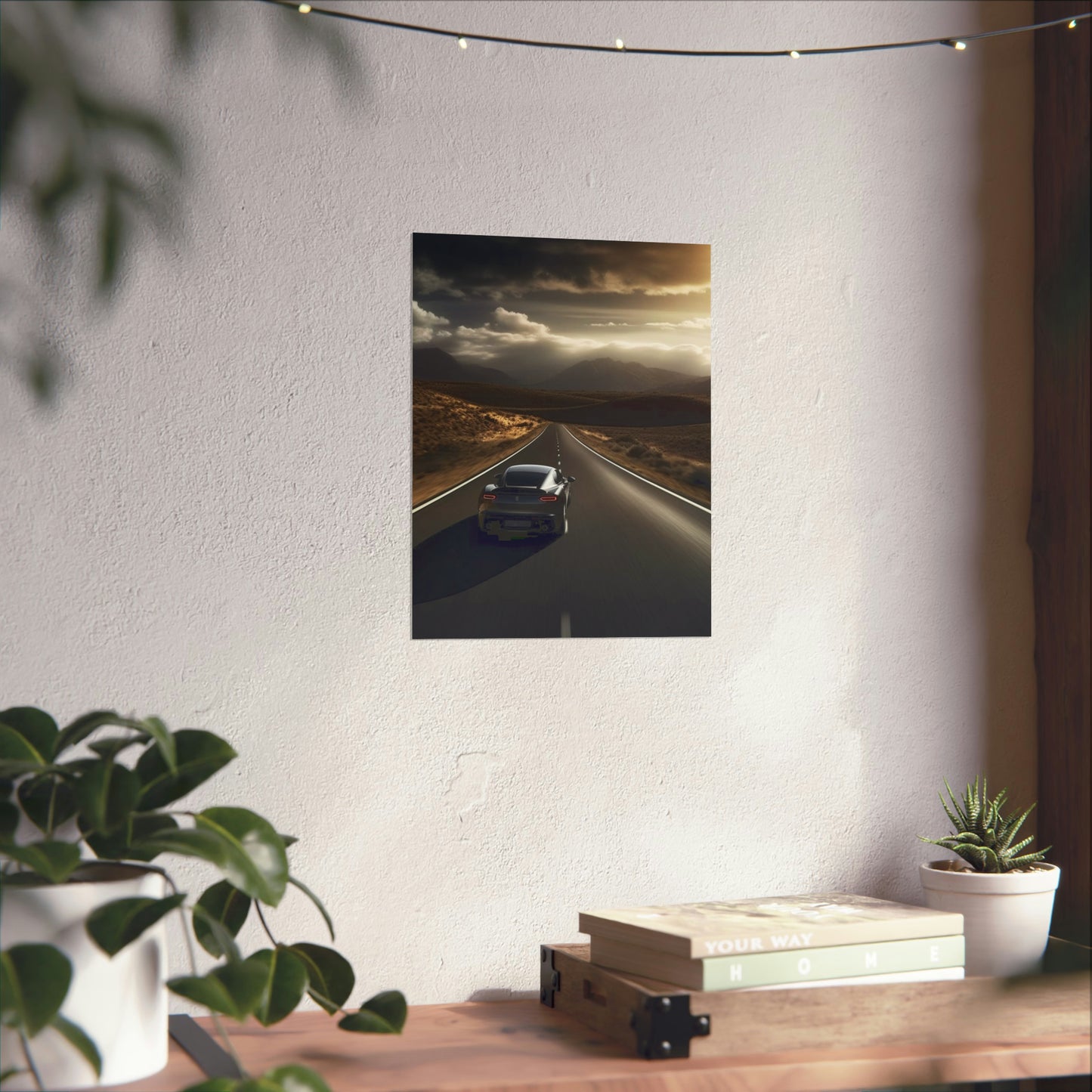 Premium Matte Vertical Posters Ferrari Road 3