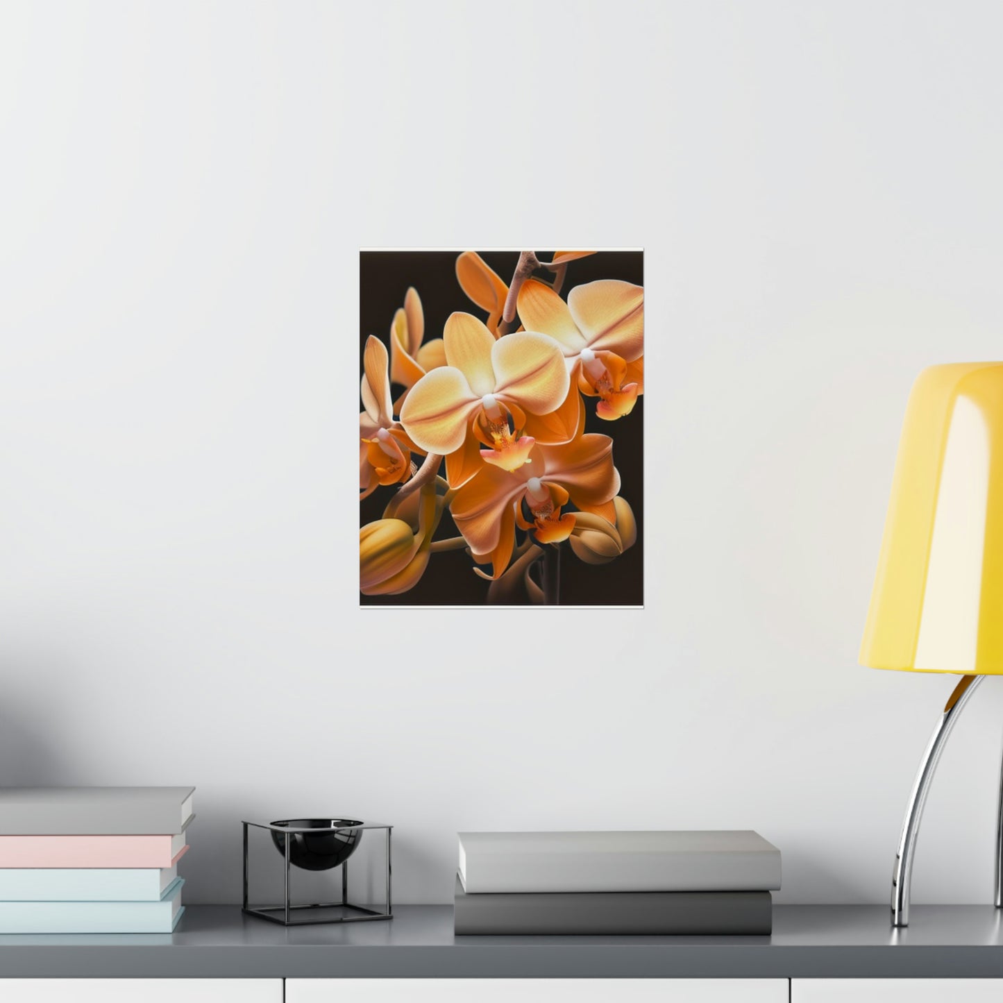 Premium Matte Vertical Posters orchid pedals 1