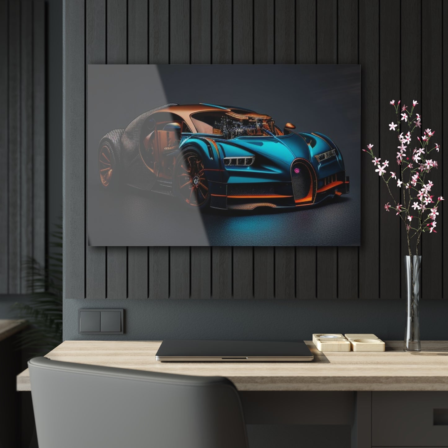 Acrylic Prints Bugatti Blue 4