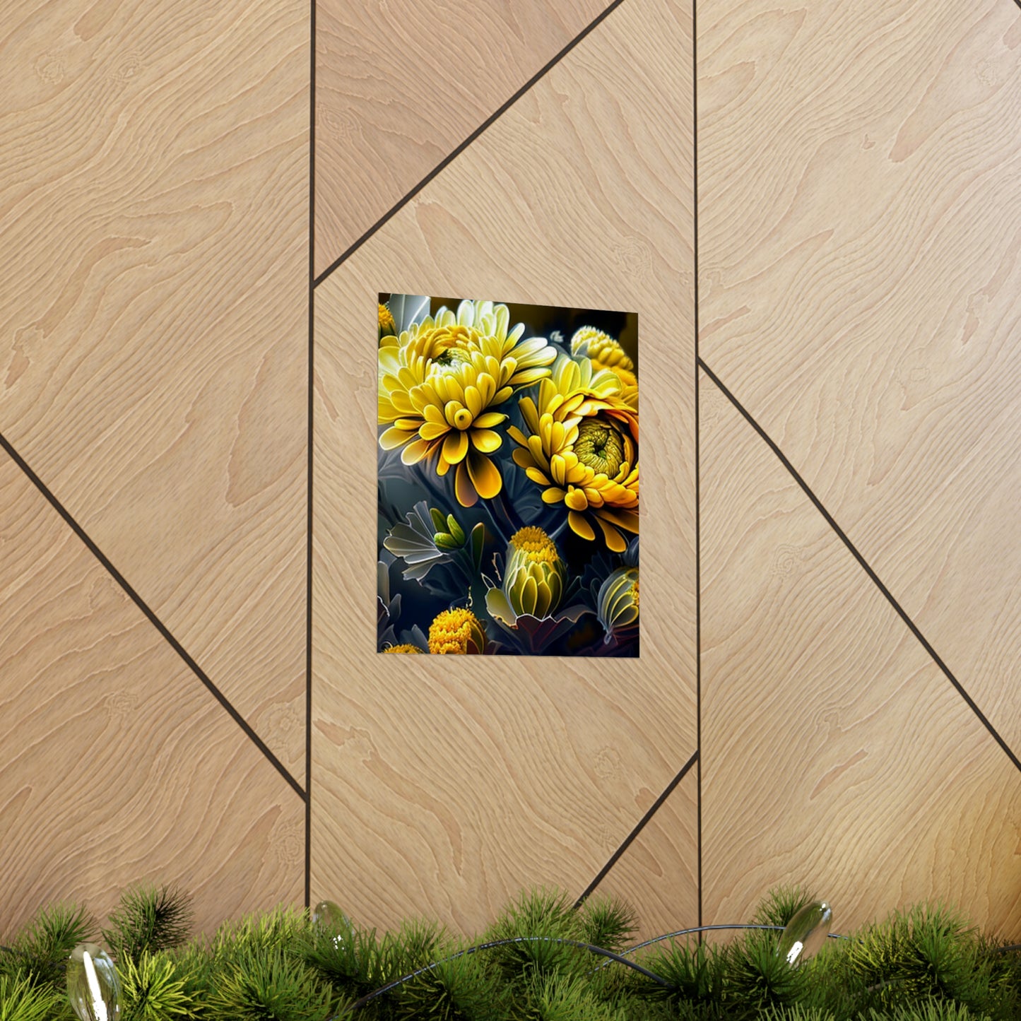 Premium Matte Vertical Posters Yellow Hermosas Flores Amarillas 4