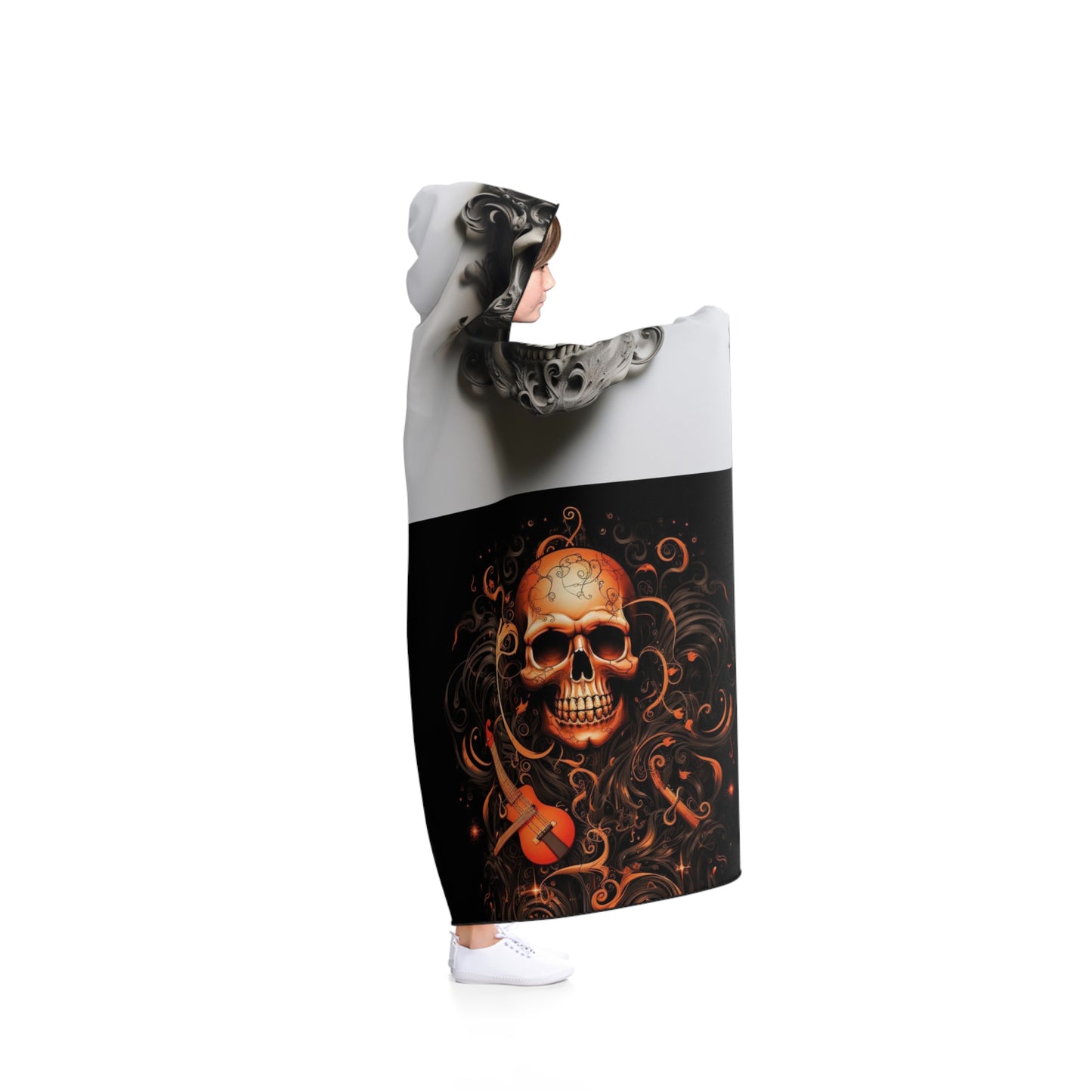 Hooded Blanket Skull Treble Clef 5