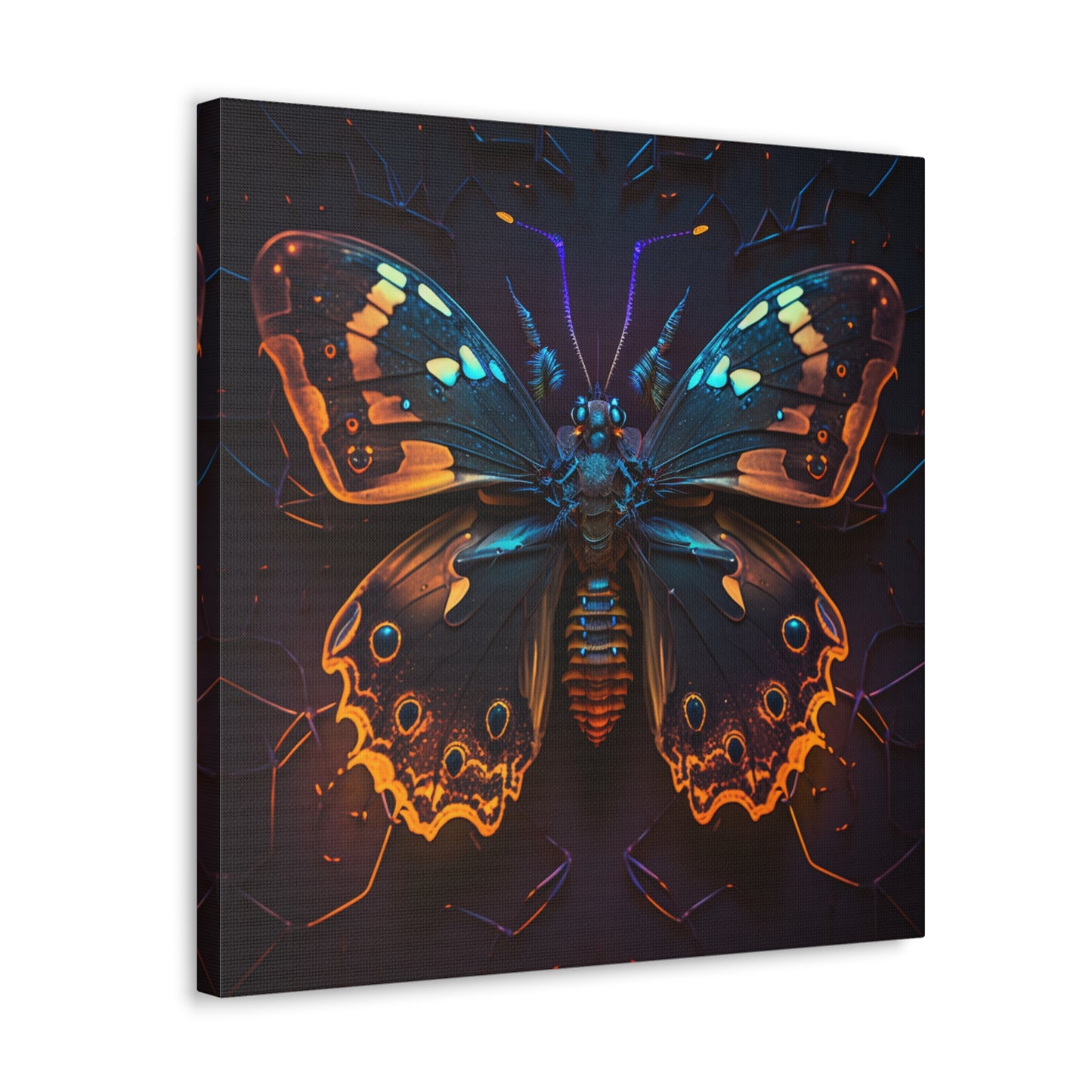 Canvas Gallery Wraps Neon Hue Butterfly 2