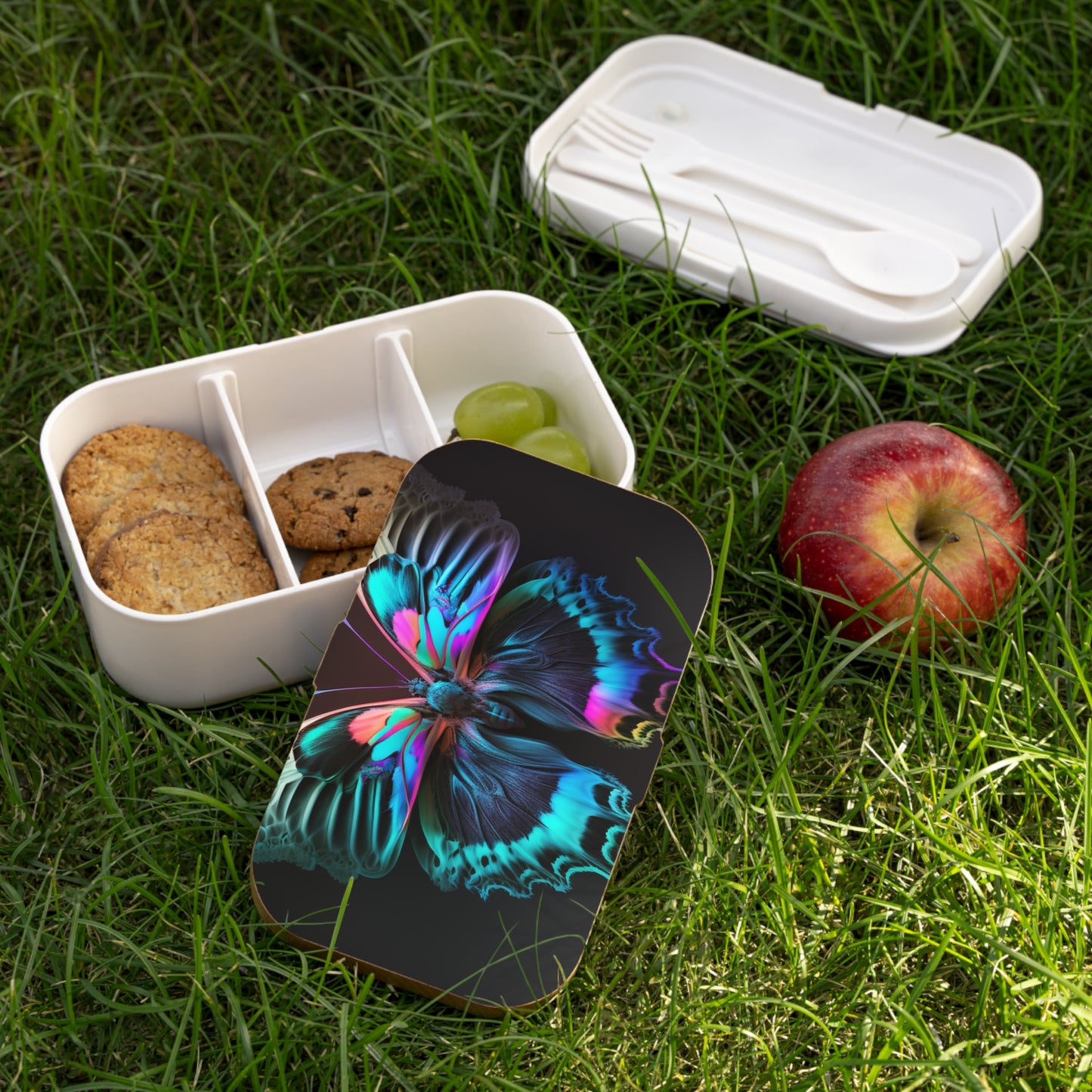 Bento Lunch Box Raw Florescent Glow 1