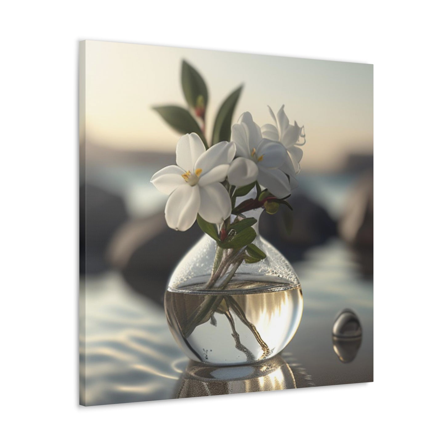 Canvas Gallery Wraps Jasmine glass vase 1