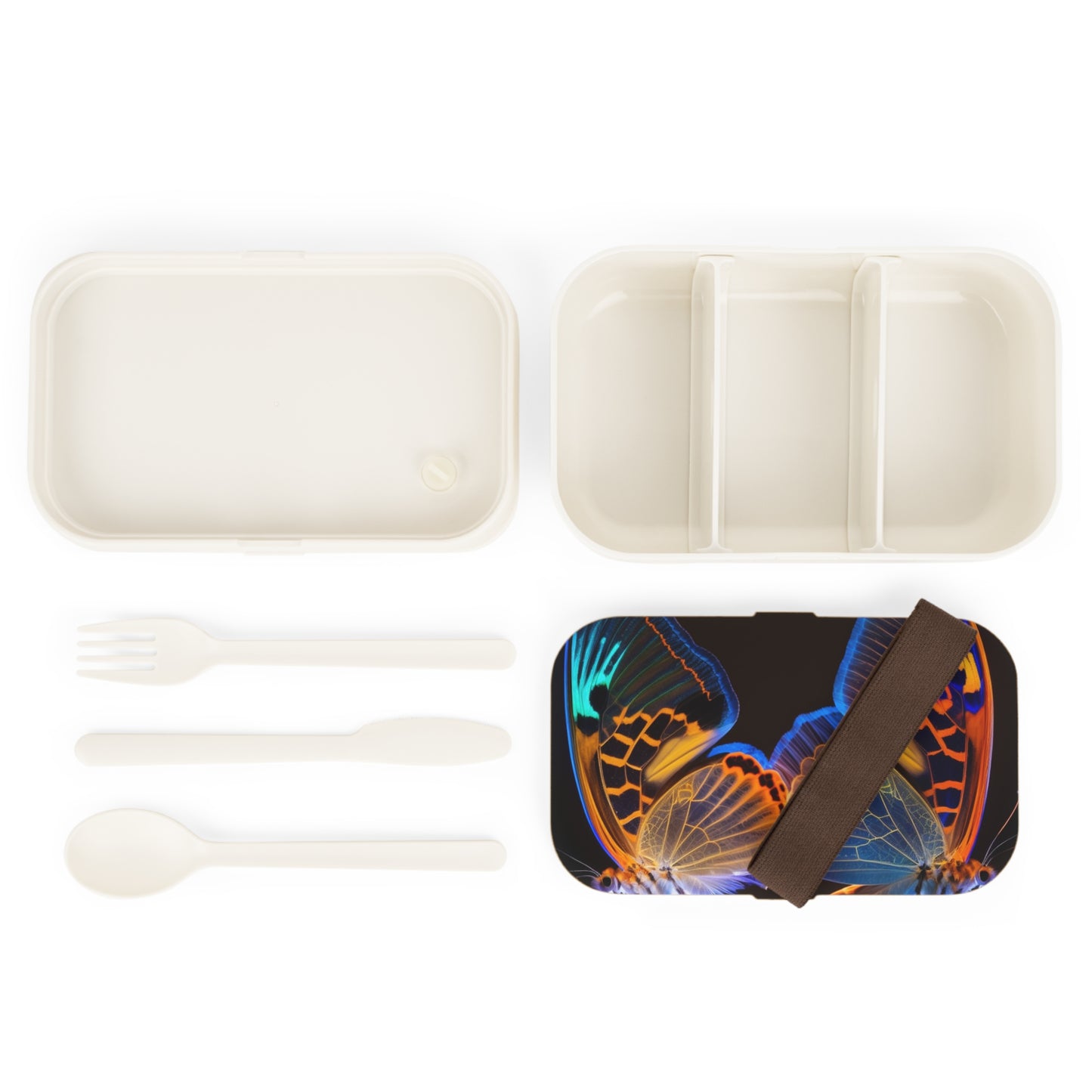 Bento Lunch Box Neon Glo Butterfly 2