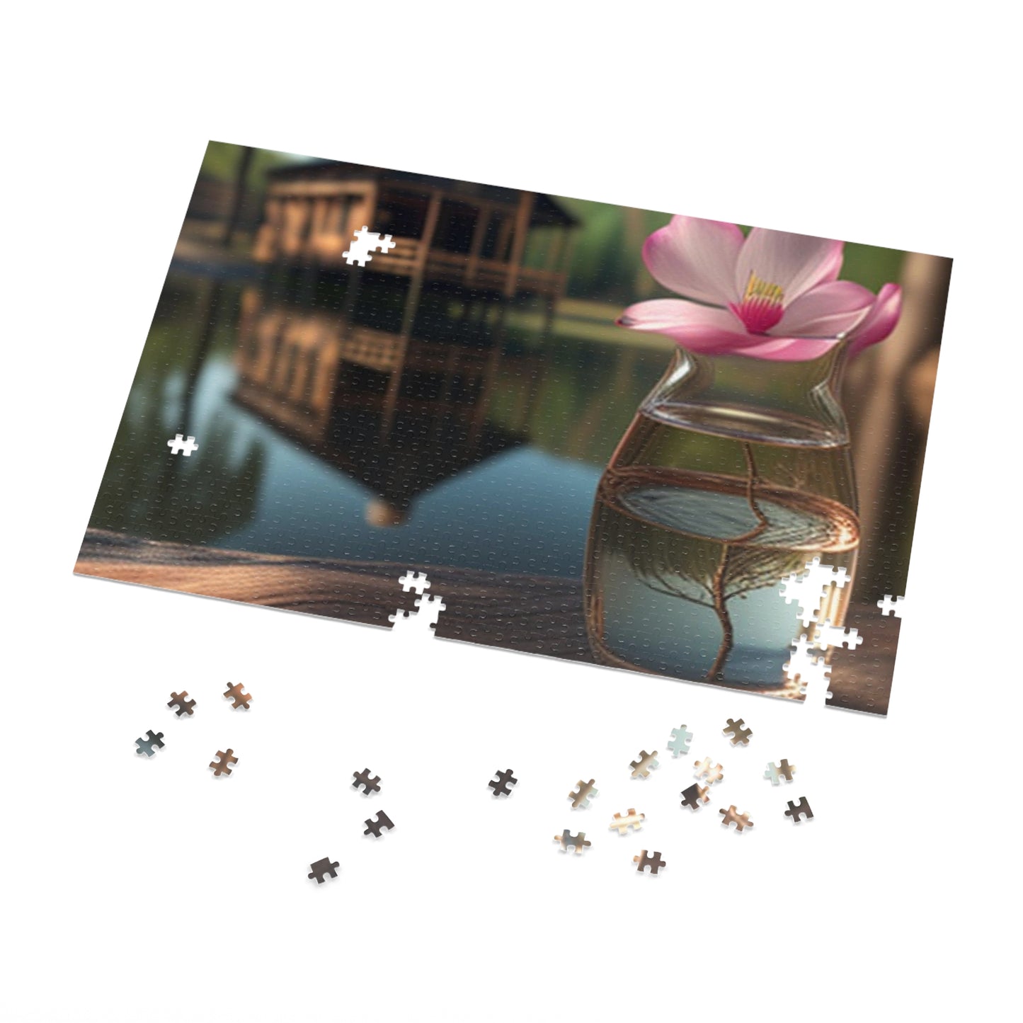 Jigsaw Puzzle (30, 110, 252, 500,1000-Piece) Magnolia in a Glass vase 1